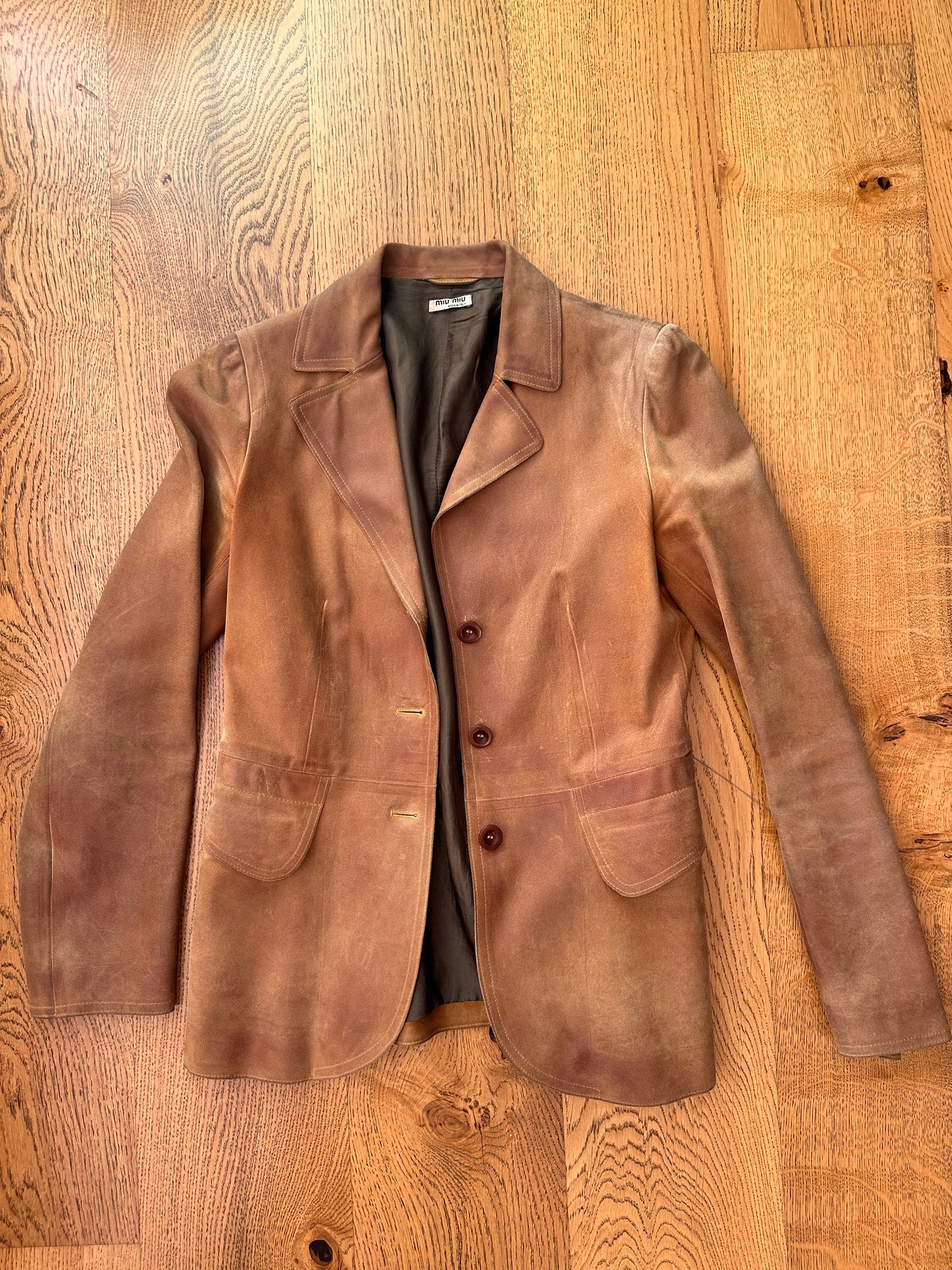 MIU MIU suede blazer