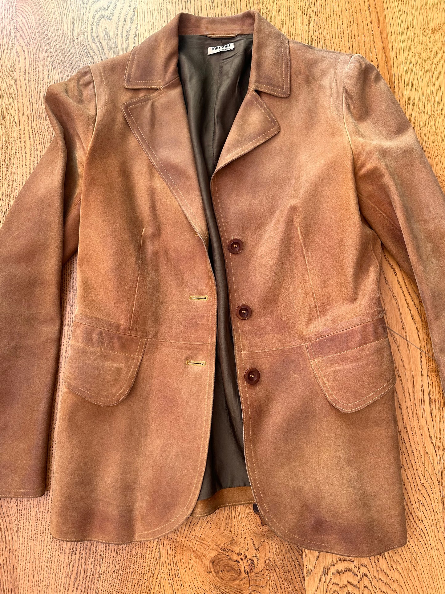 MIU MIU suede blazer