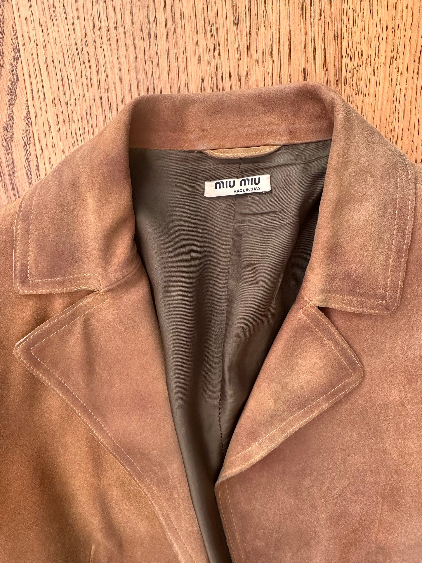 MIU MIU suede blazer