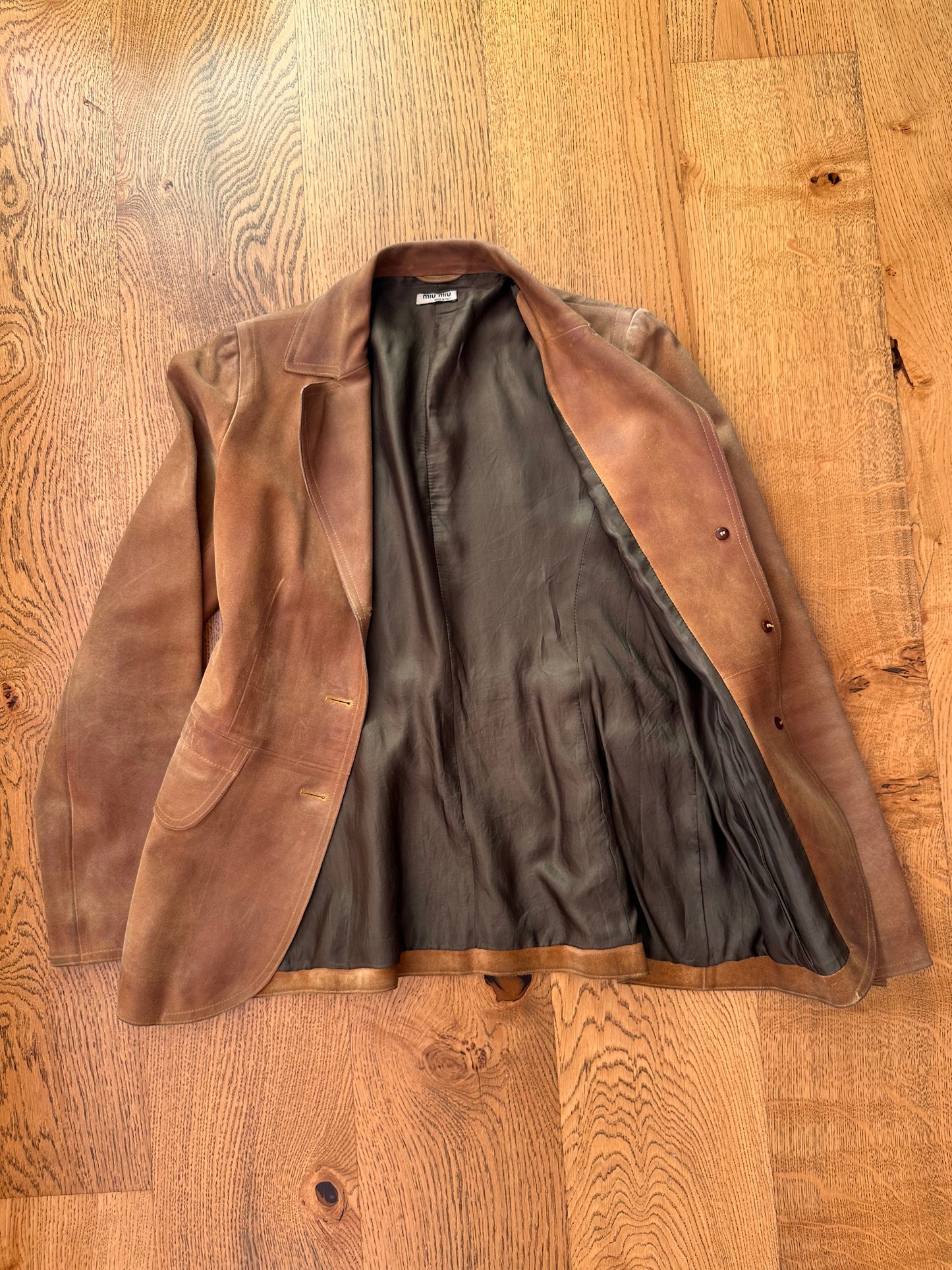 MIU MIU suede blazer