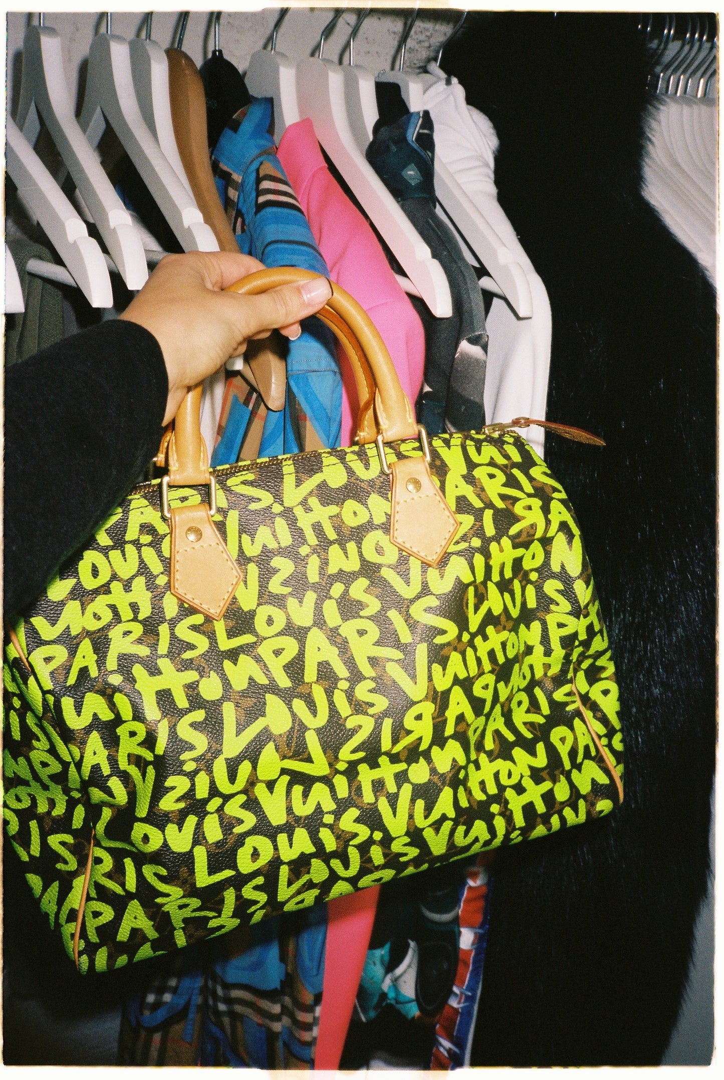 LOUIS VUITTON graffiti Stephen Sprouse bag