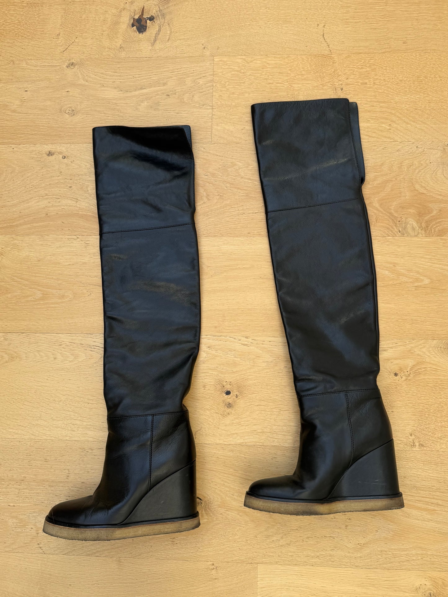CELINE MANON WEDGE BOOTS