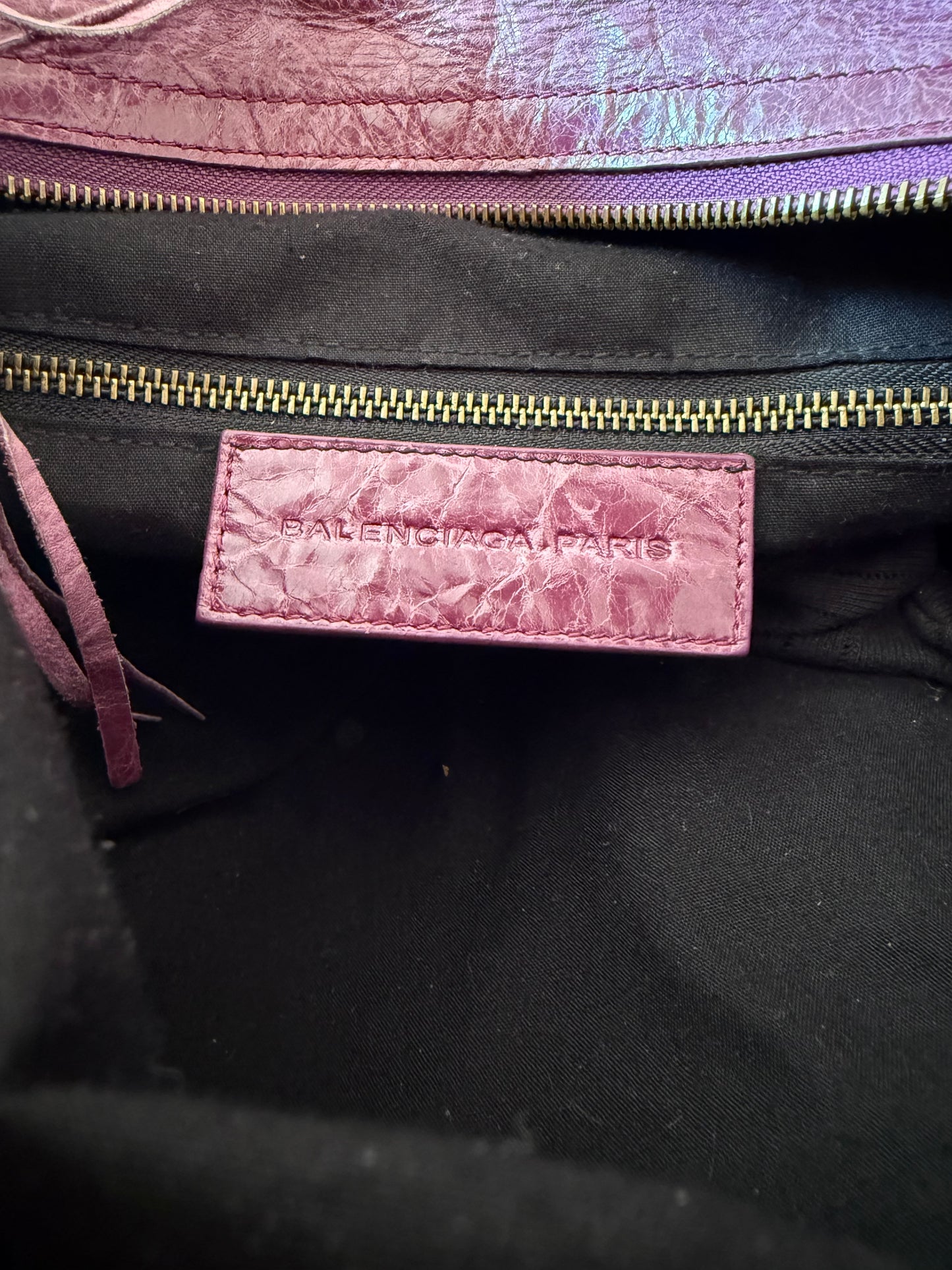 Balenciaga pink city bag