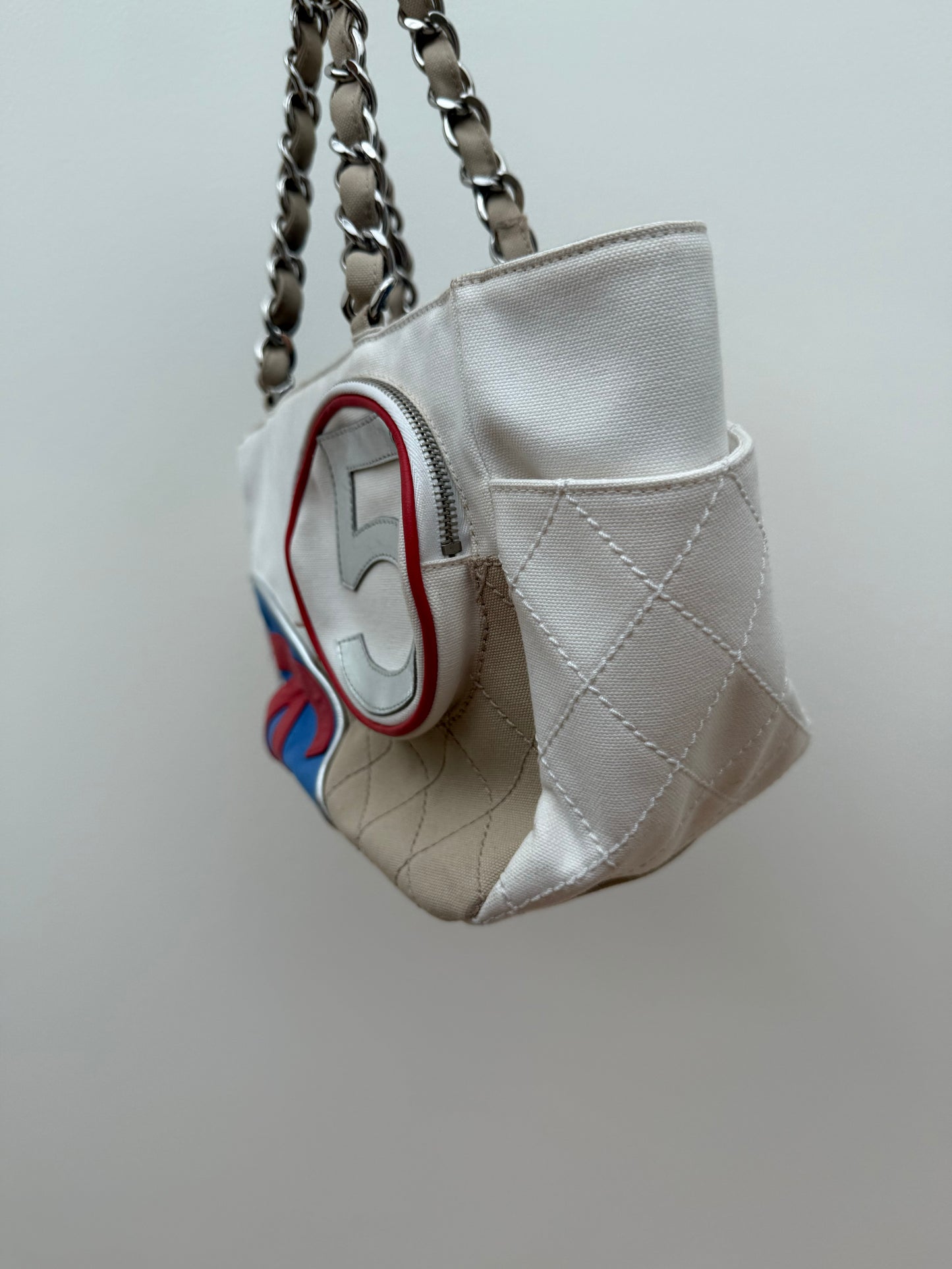 CHANEL vintage 5 red/blue bag