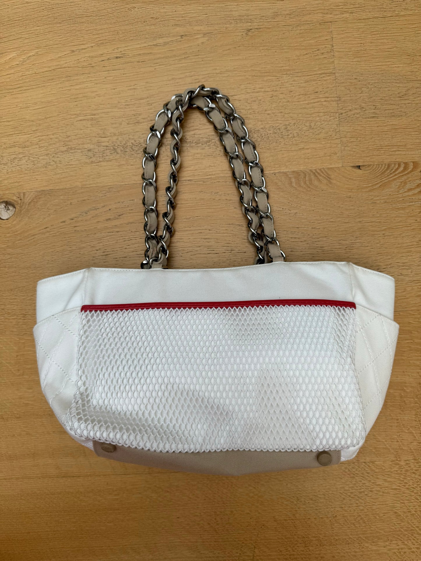 CHANEL vintage 5 red/blue bag