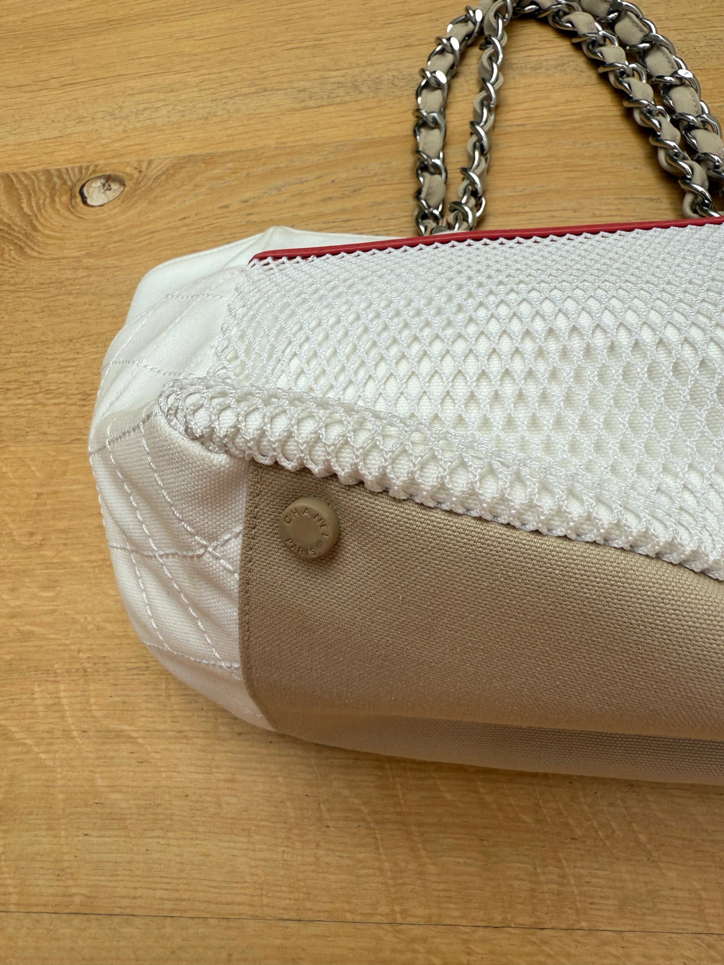 CHANEL vintage 5 red/blue bag