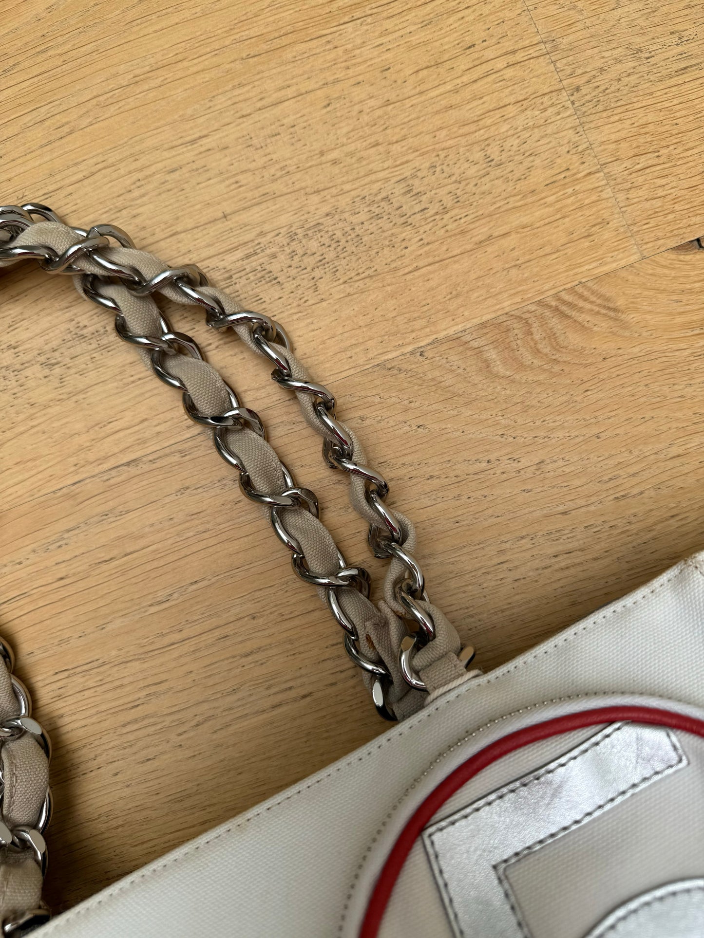 CHANEL vintage 5 red/blue bag