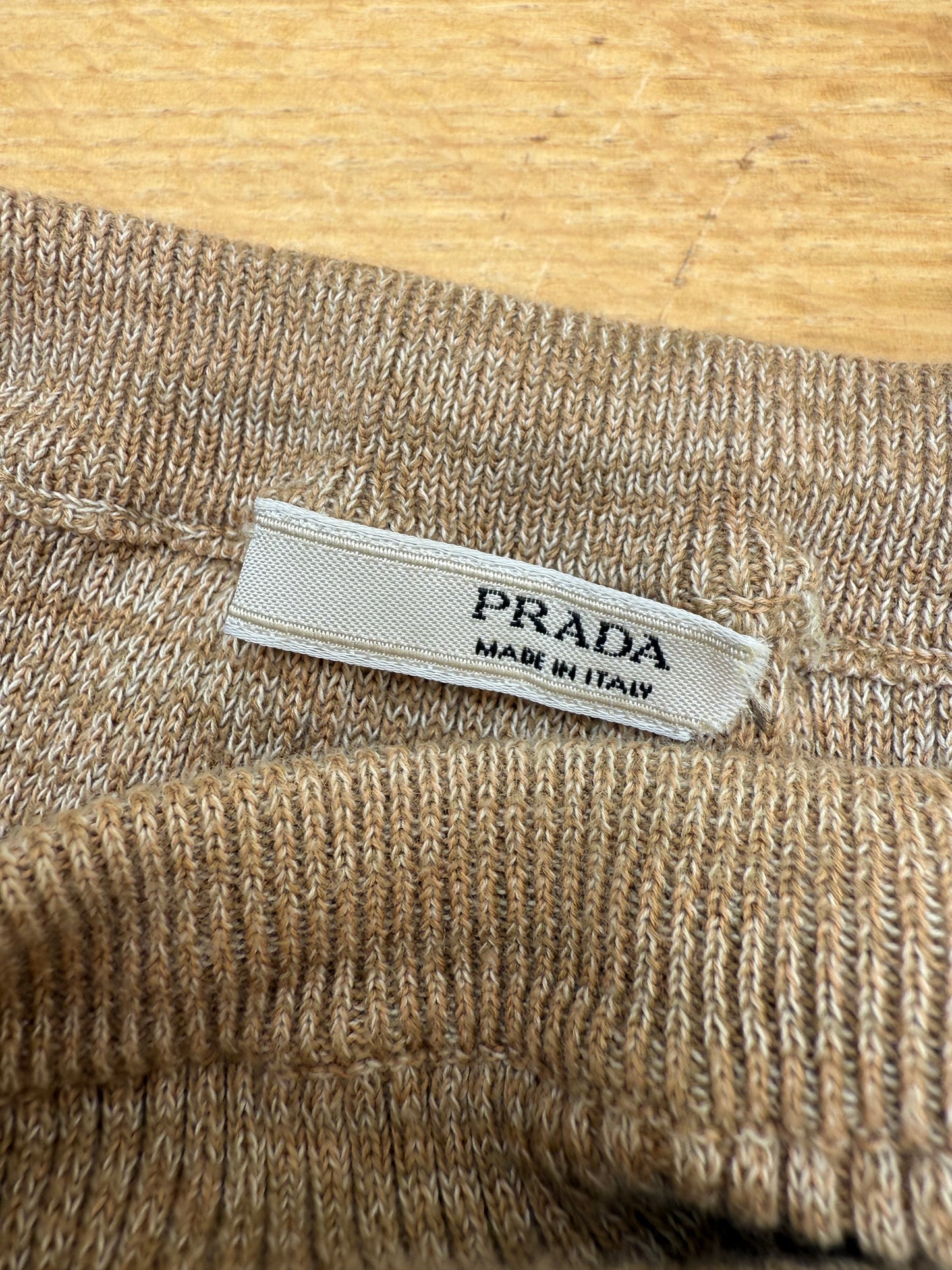 PRADA vintage gold skirt