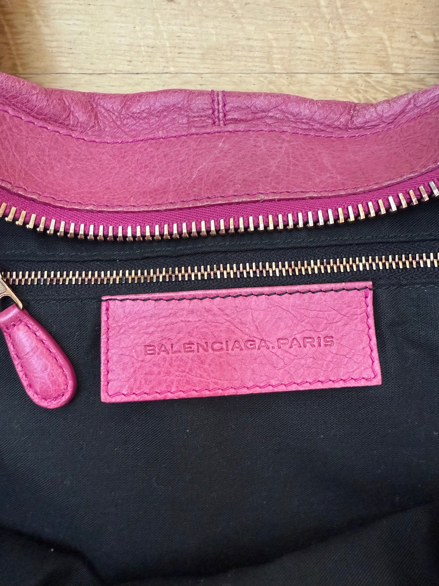 BALENCIAGA large pink weekender bag
