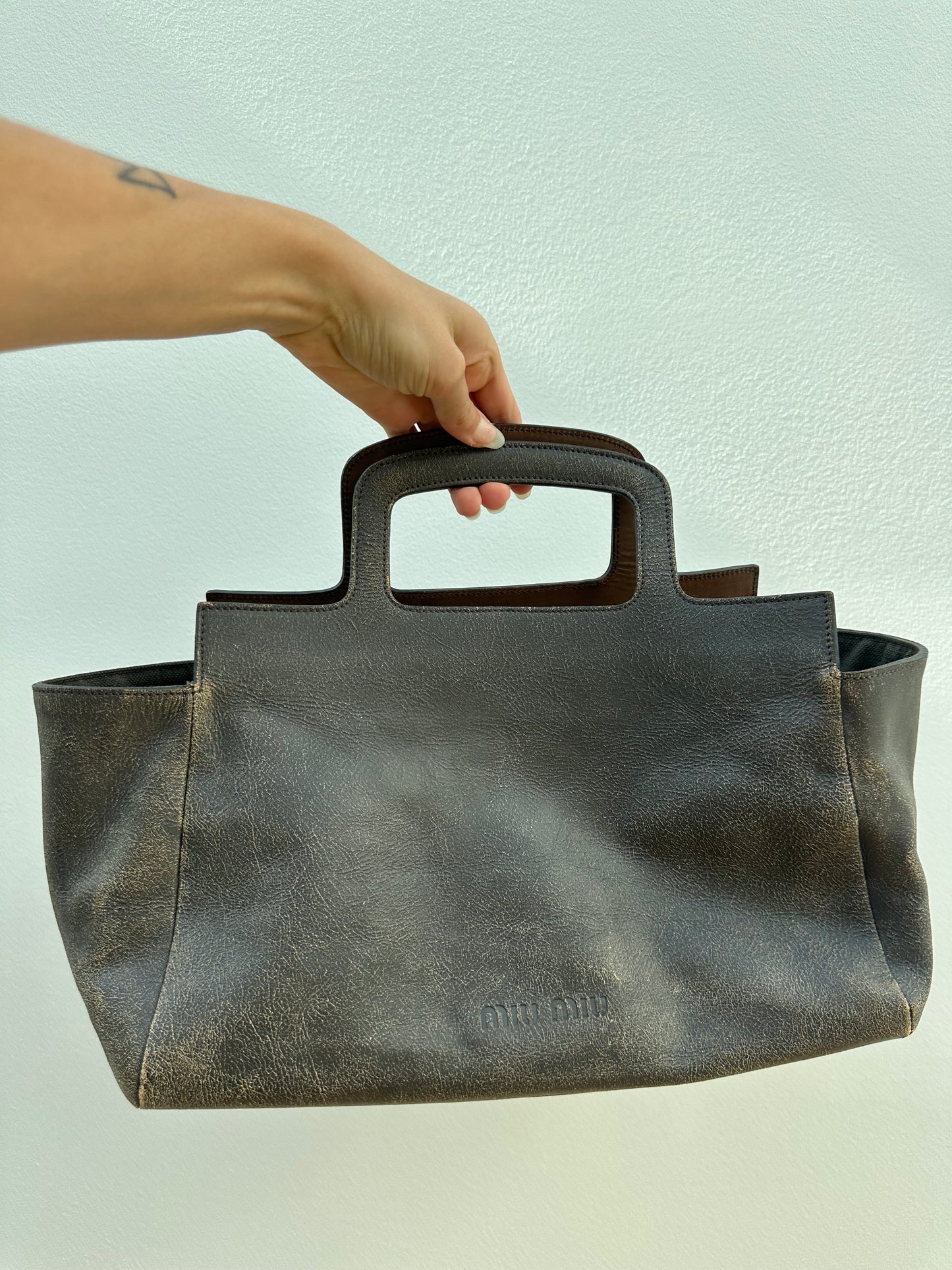 MIU MIU distressed bag