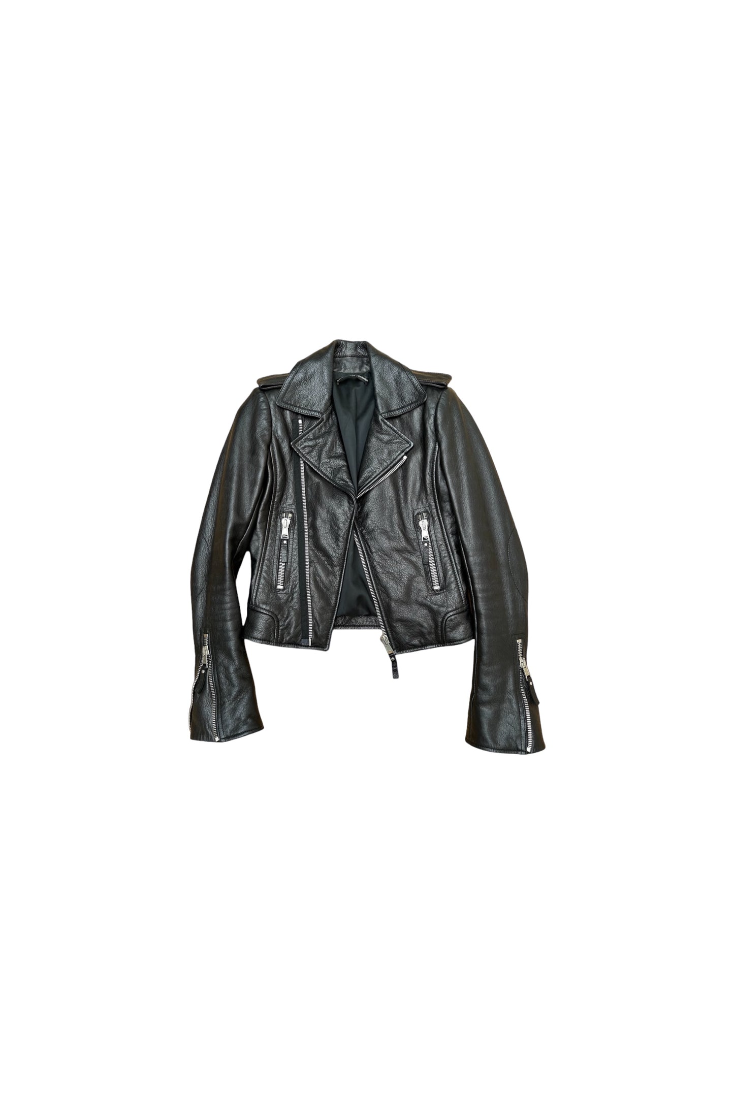 BALENCIAGA leather biker jacket
