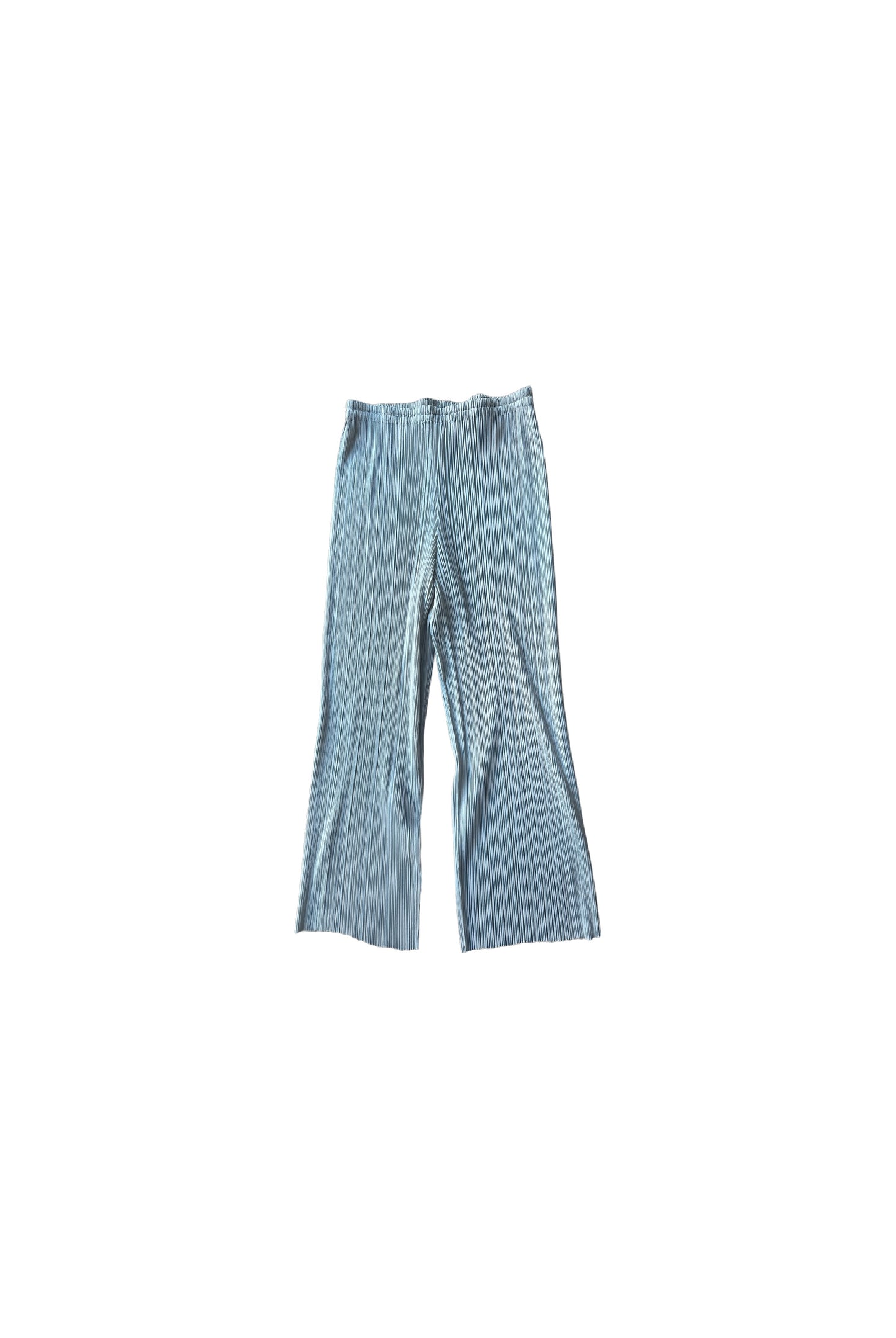 ISSEY MIYAKE PLEATS PLEASE silver trousers