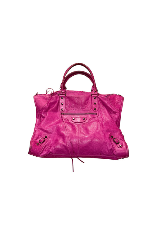 BALENCIAGA pink weekender bag