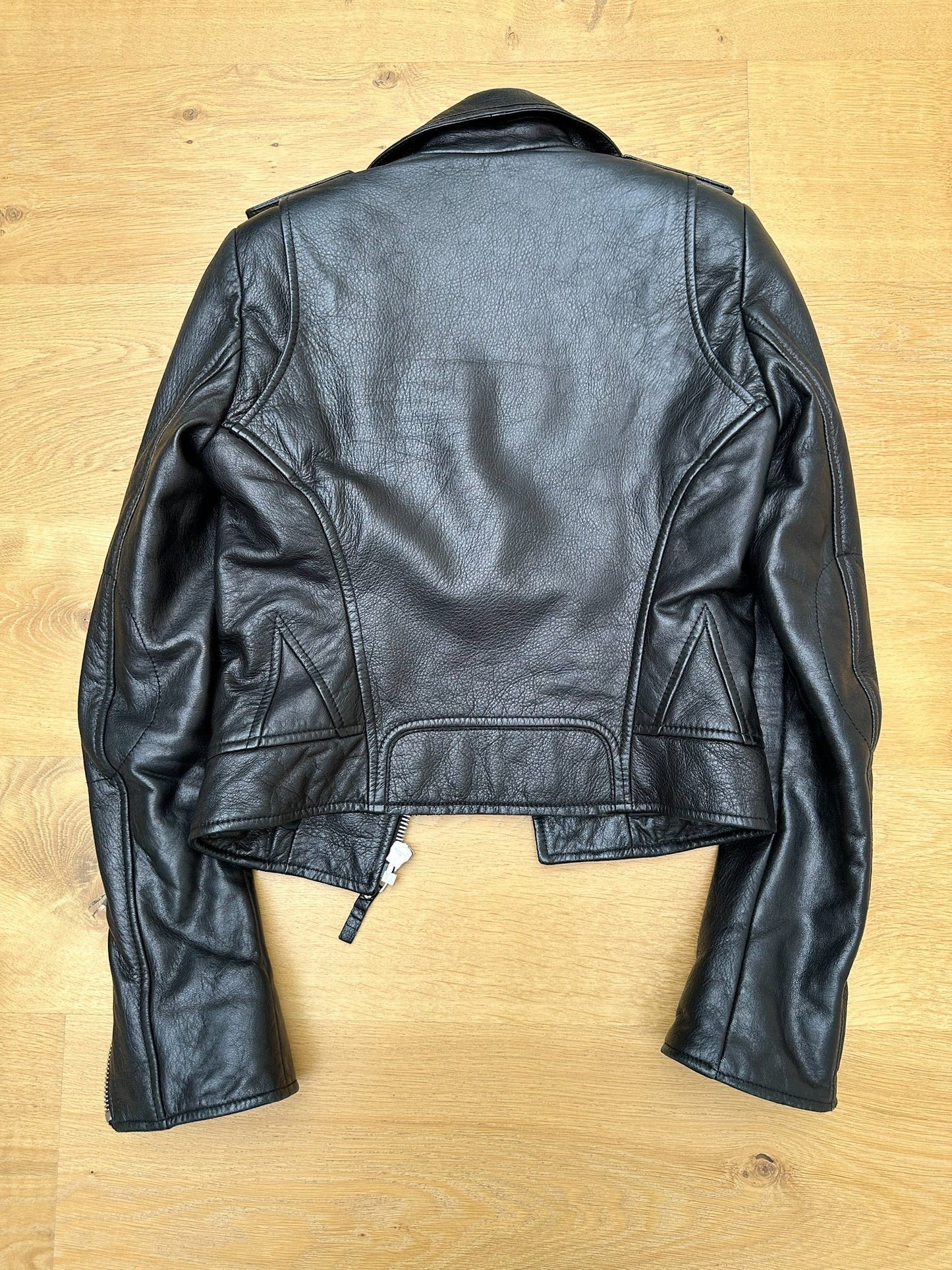 BALENCIAGA leather biker jacket - six__pistols designer fashion items