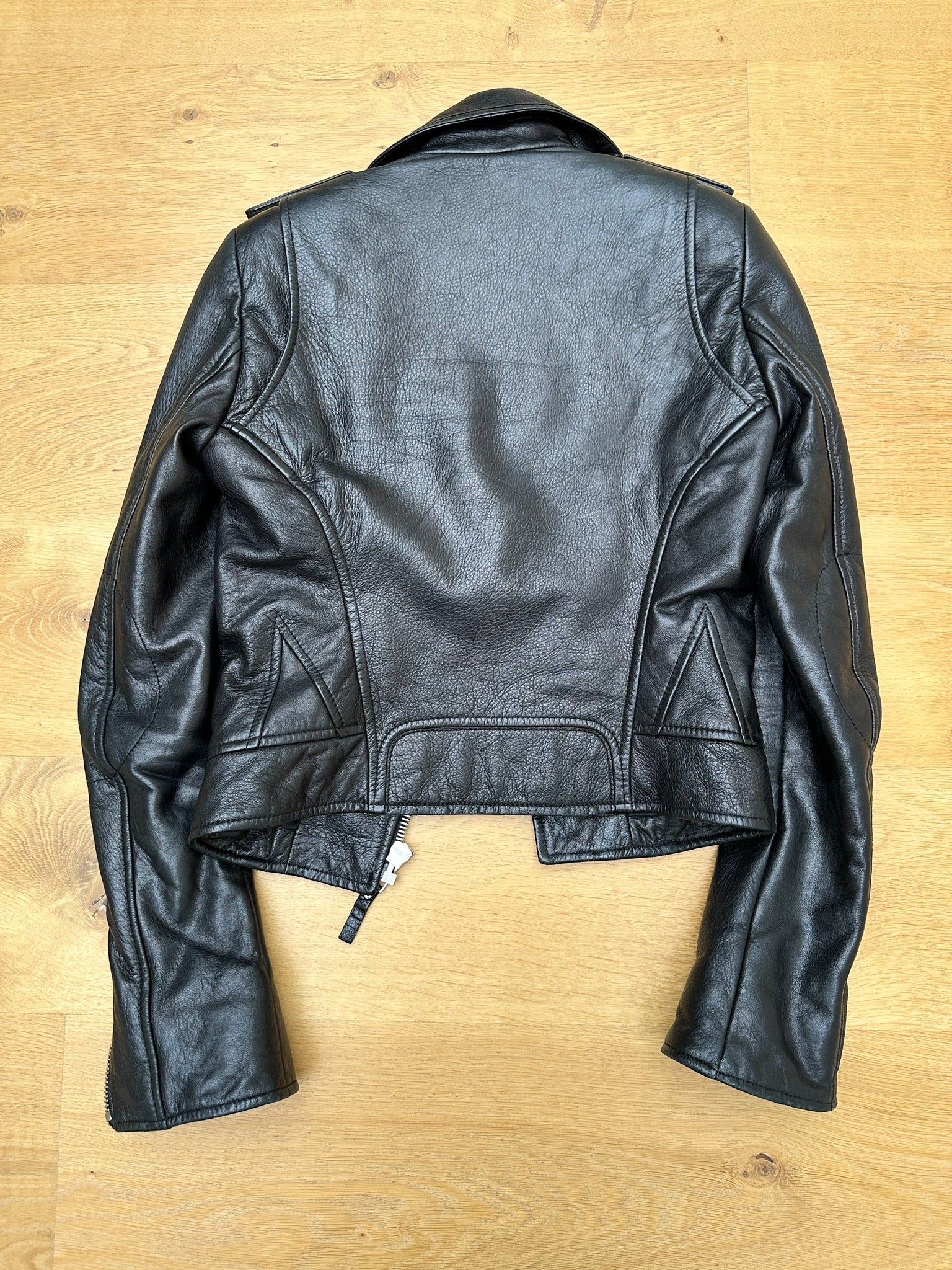 BALENCIAGA leather biker jacket - six__pistols designer fashion items