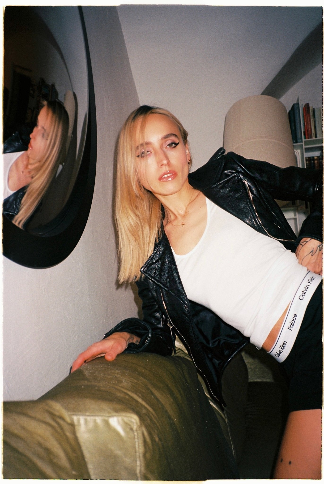 BALENCIAGA leather biker jacket - six__pistols designer fashion items