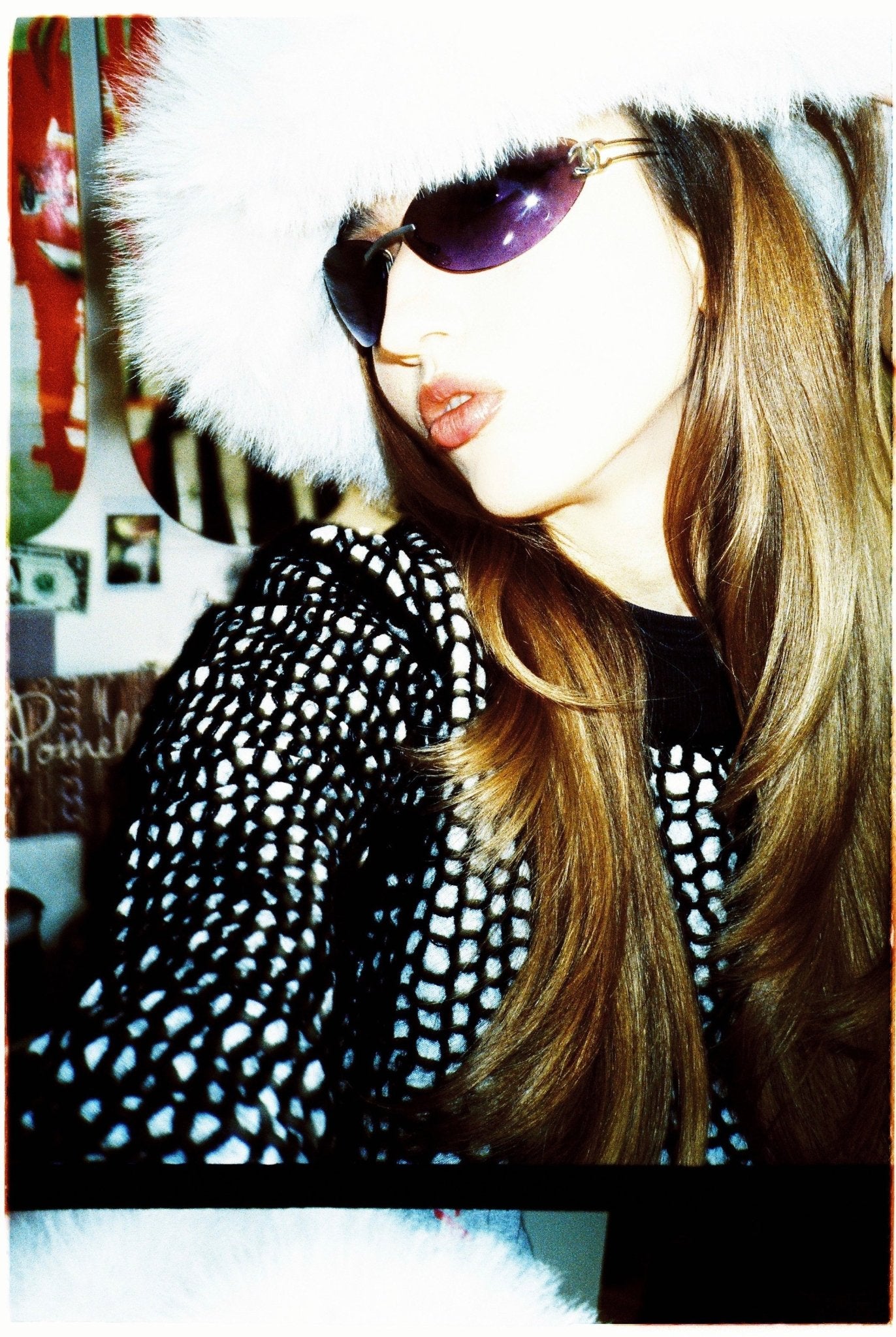 COMME DES GARÇONS cropped mesh sweater - six__pistols designer fashion items