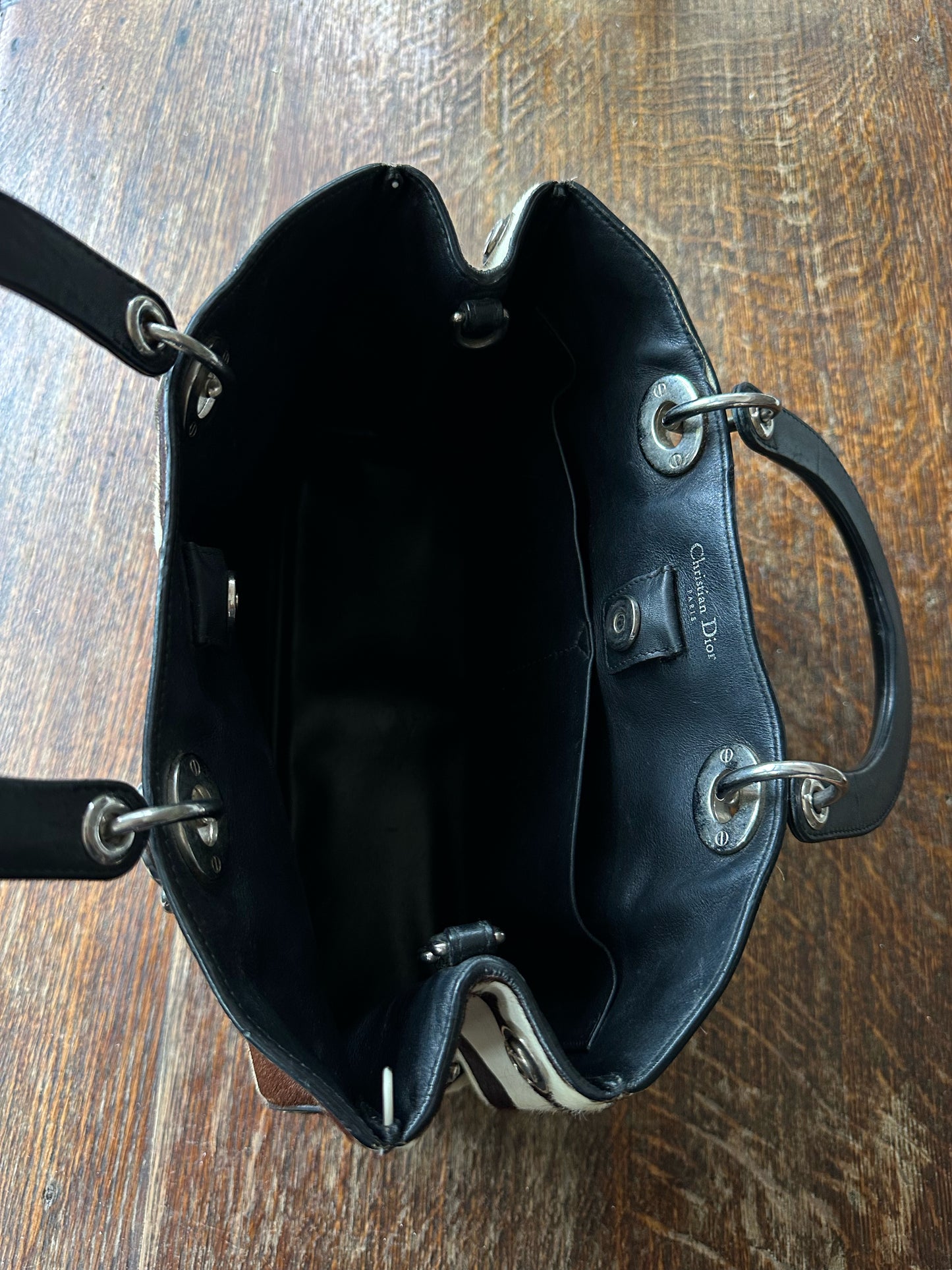 DIOR vintage zebra 2way bag