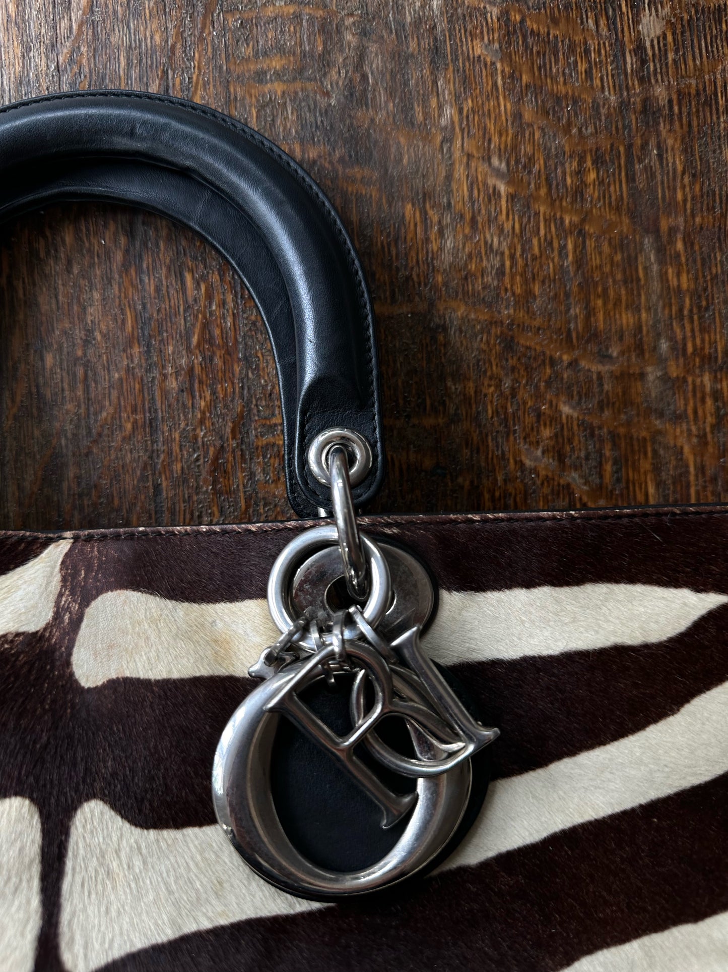 DIOR vintage zebra 2way bag
