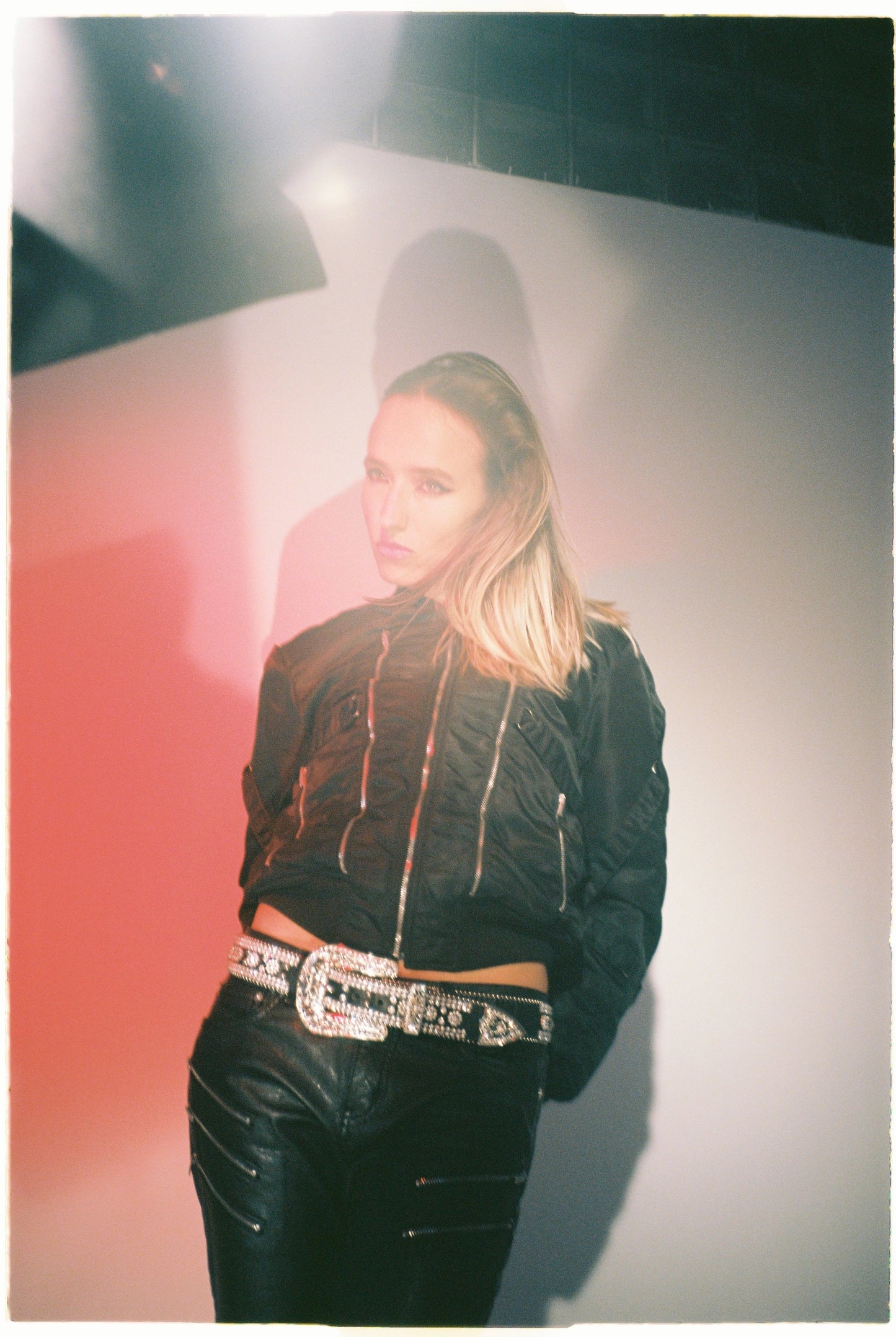 SAINT LAURENT biker jeans