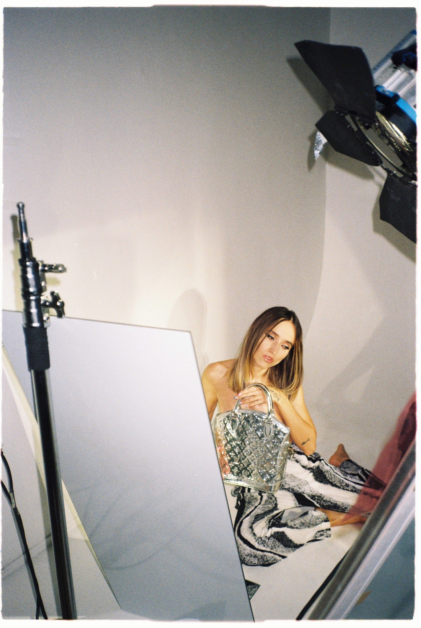 LOUIS VUITTON mirror lockit bag