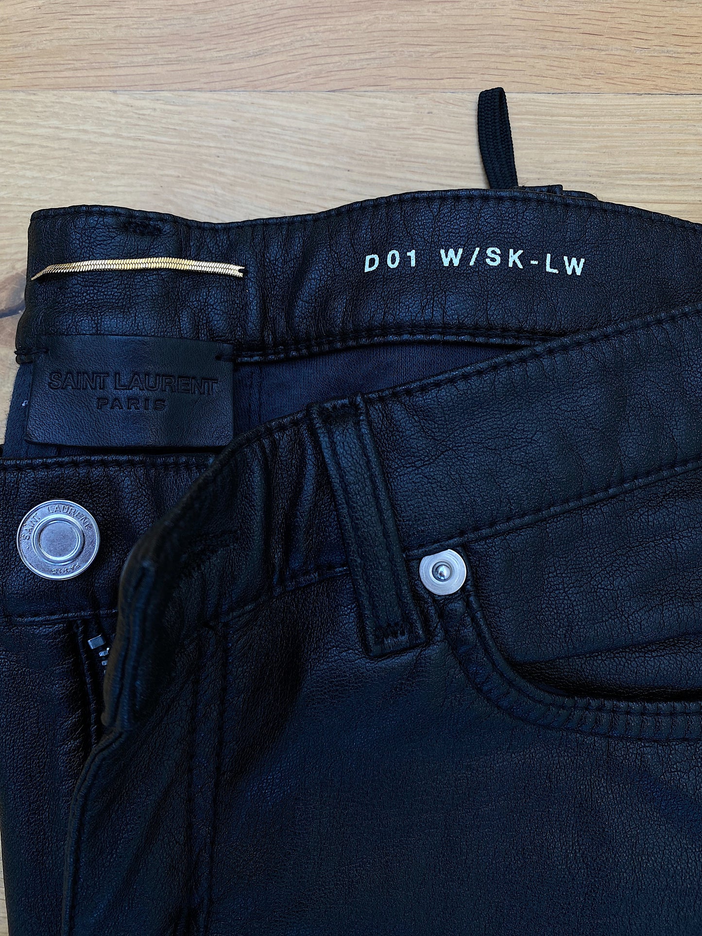 SAINT LAURENT biker jeans