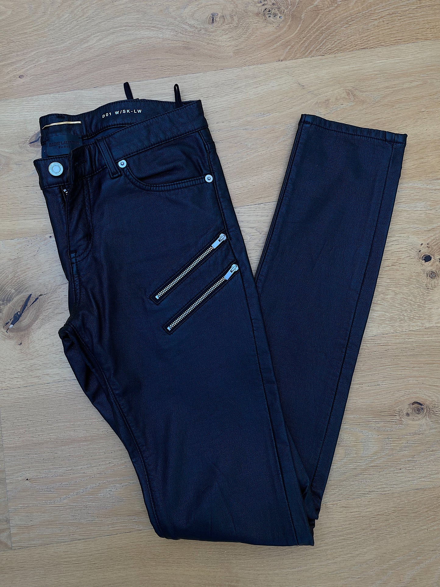 SAINT LAURENT biker jeans