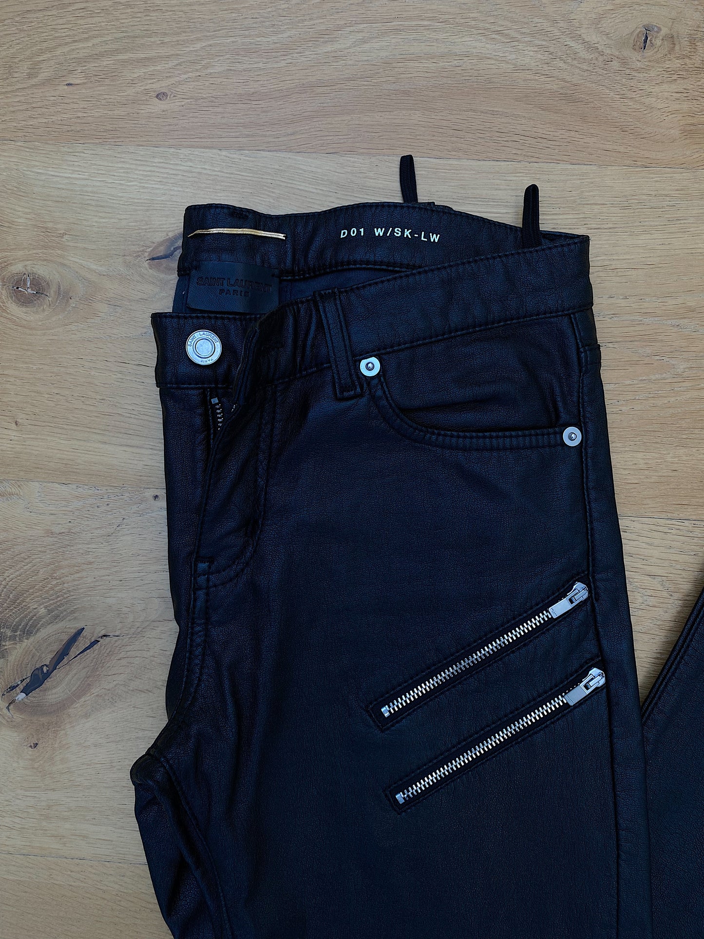 SAINT LAURENT biker jeans