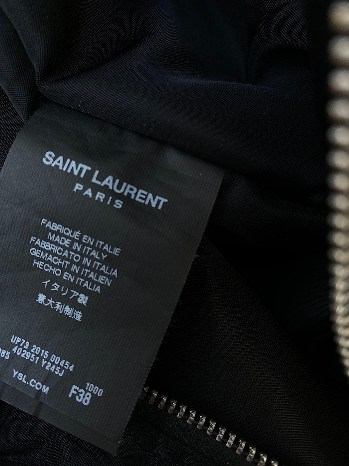 SAINT LAURENT biker jeans