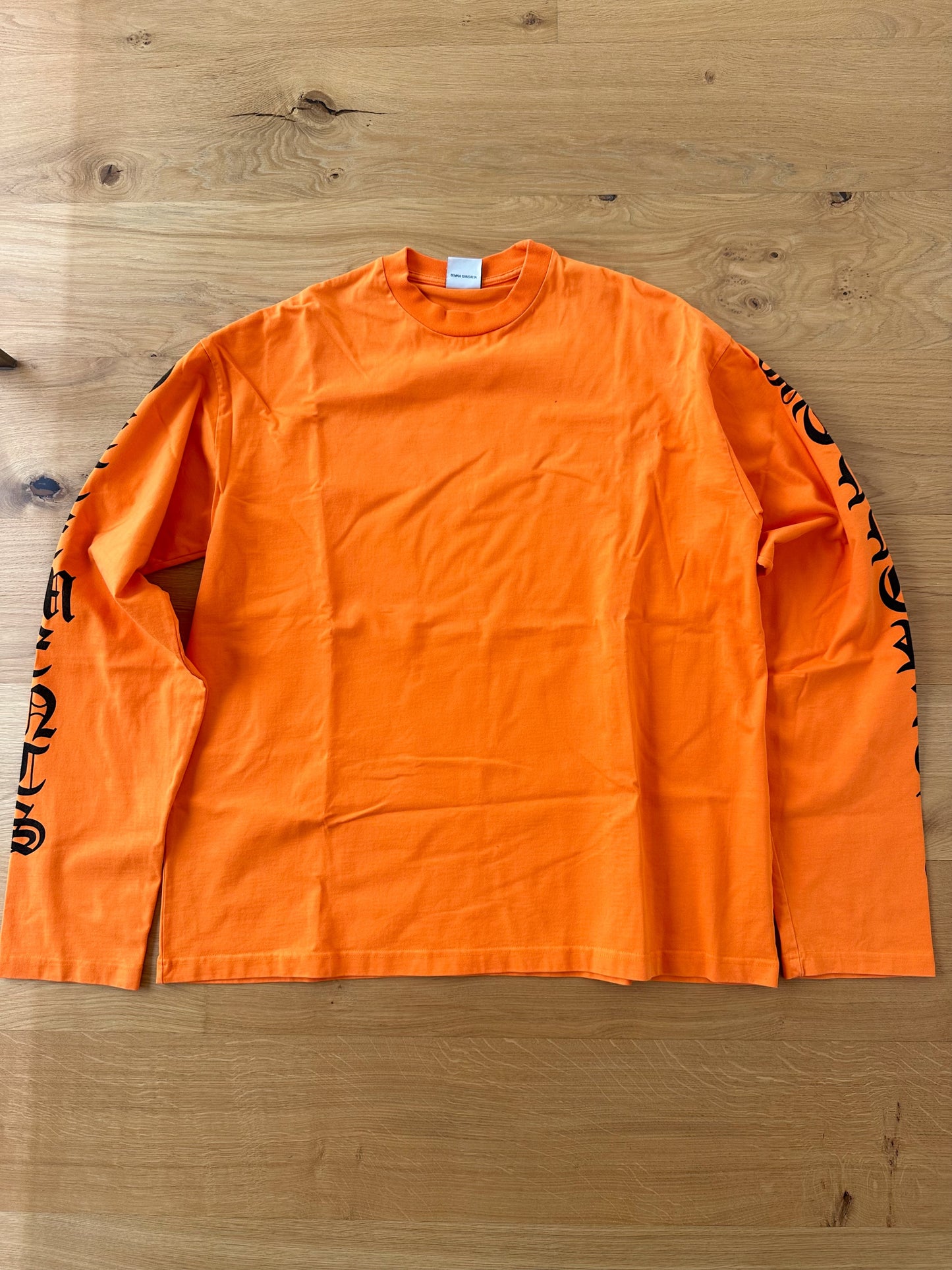 VETEMENTS 2016 long sleeve shirt