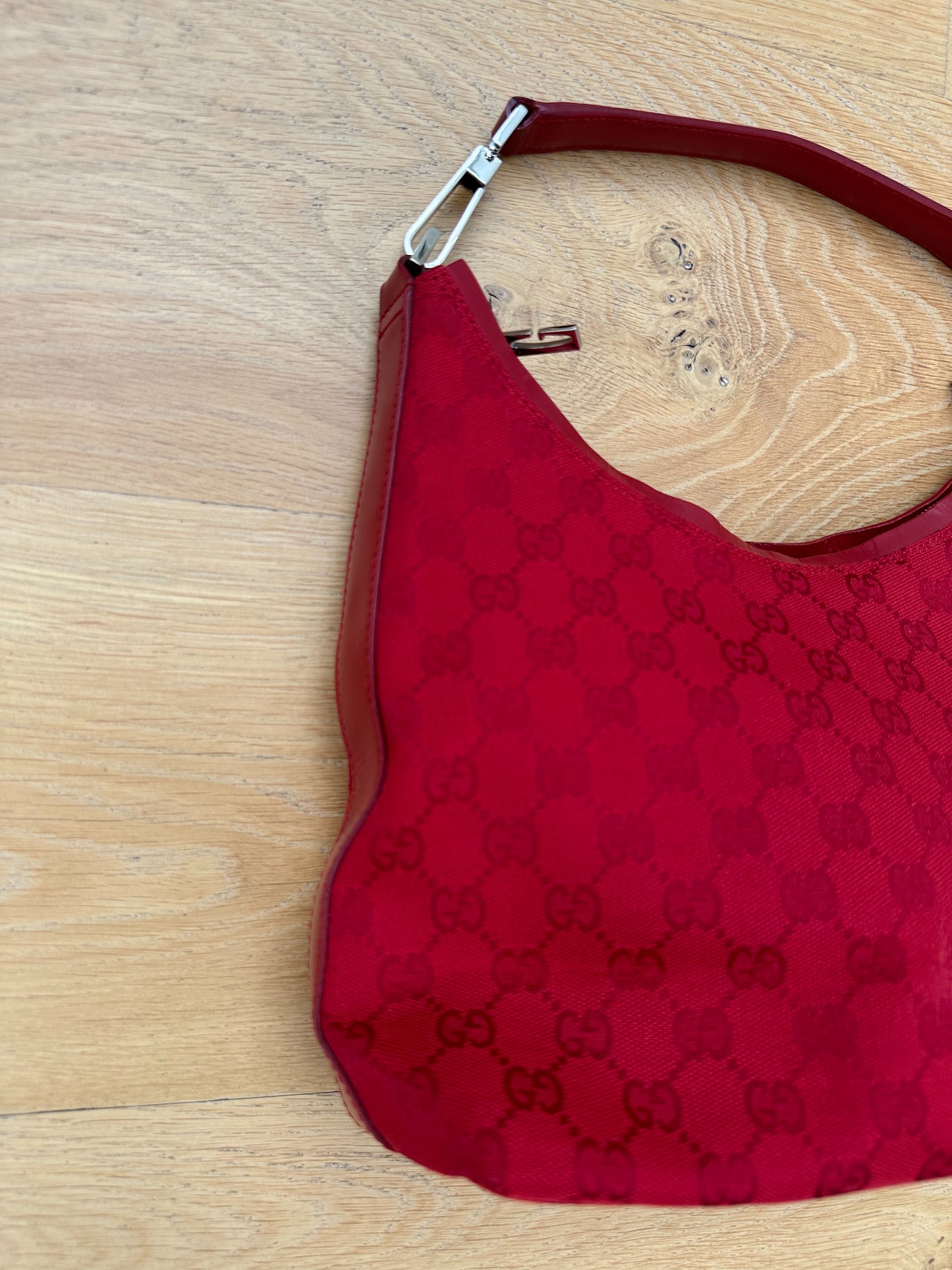 GUCCI red logo vintage bag