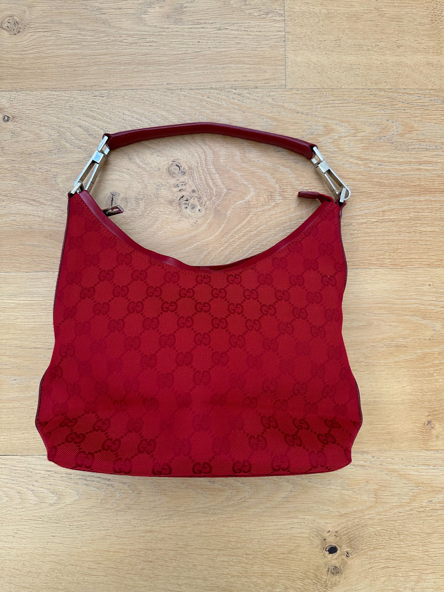 GUCCI red logo vintage bag