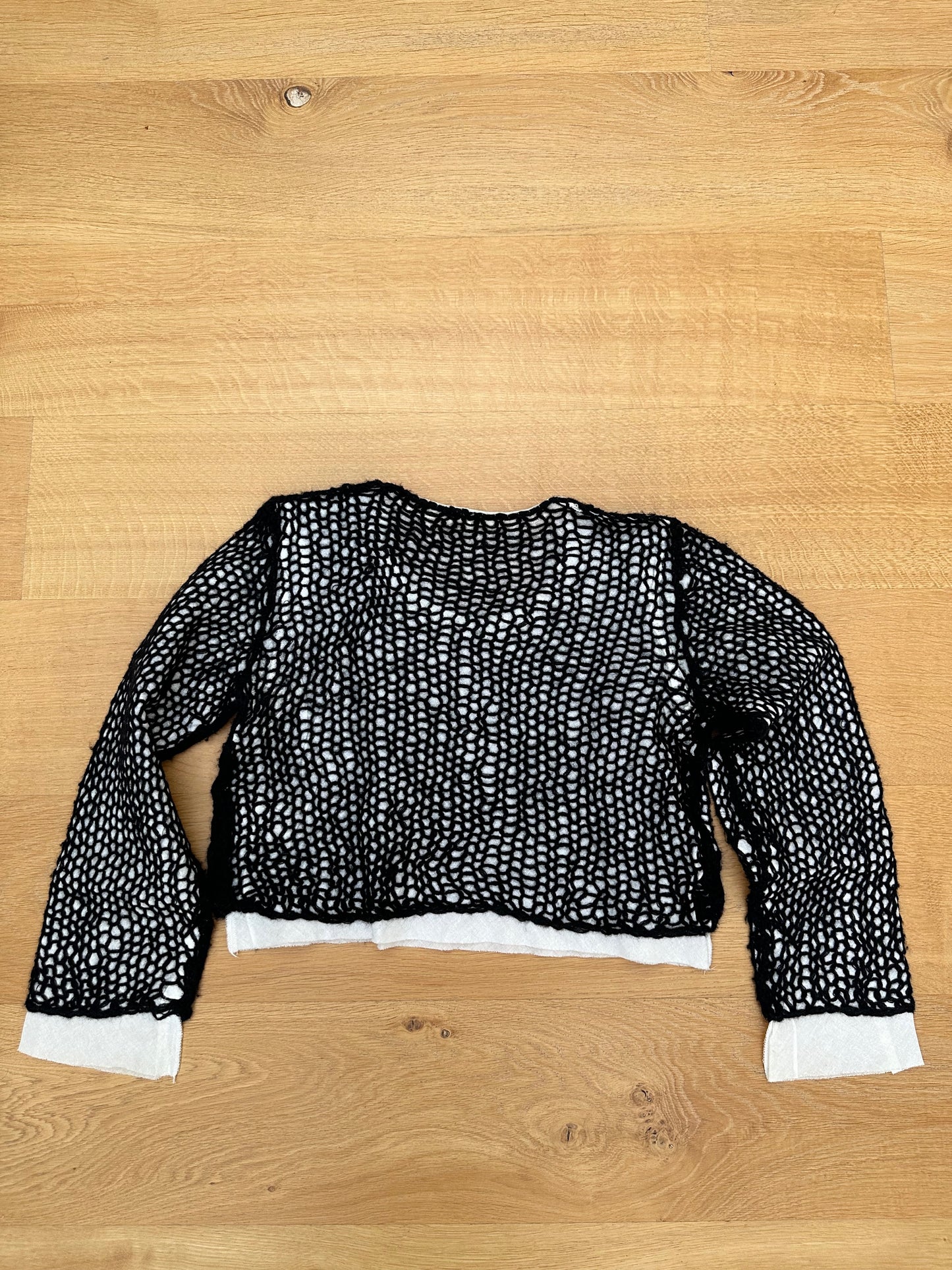 COMME Des Garçons FW 1993 Cropped Mesh Sweater