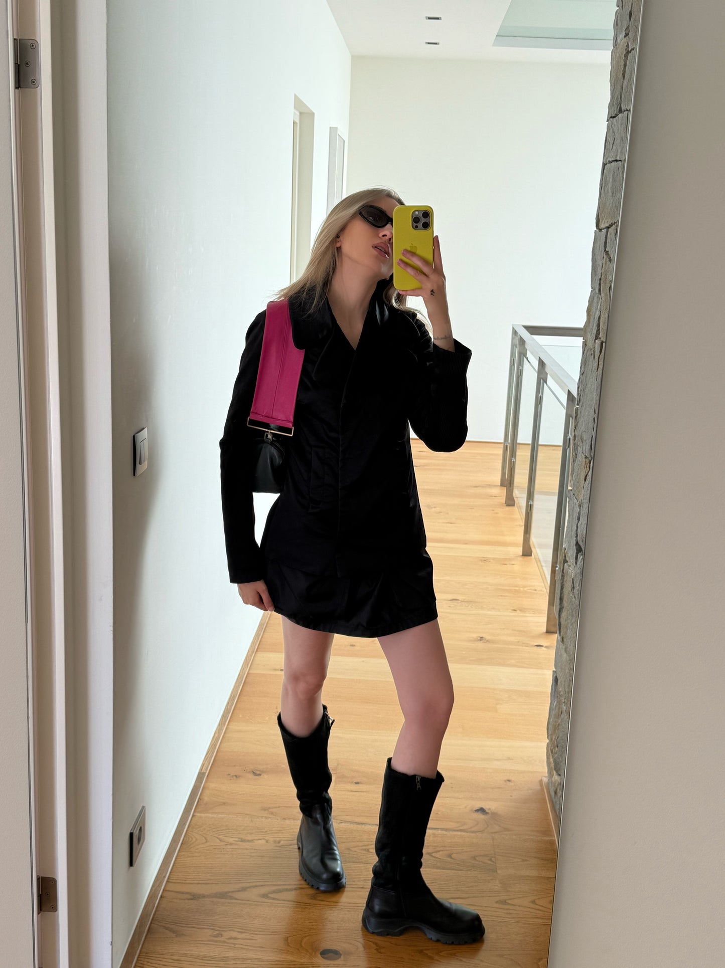 PRADA biker combat boots