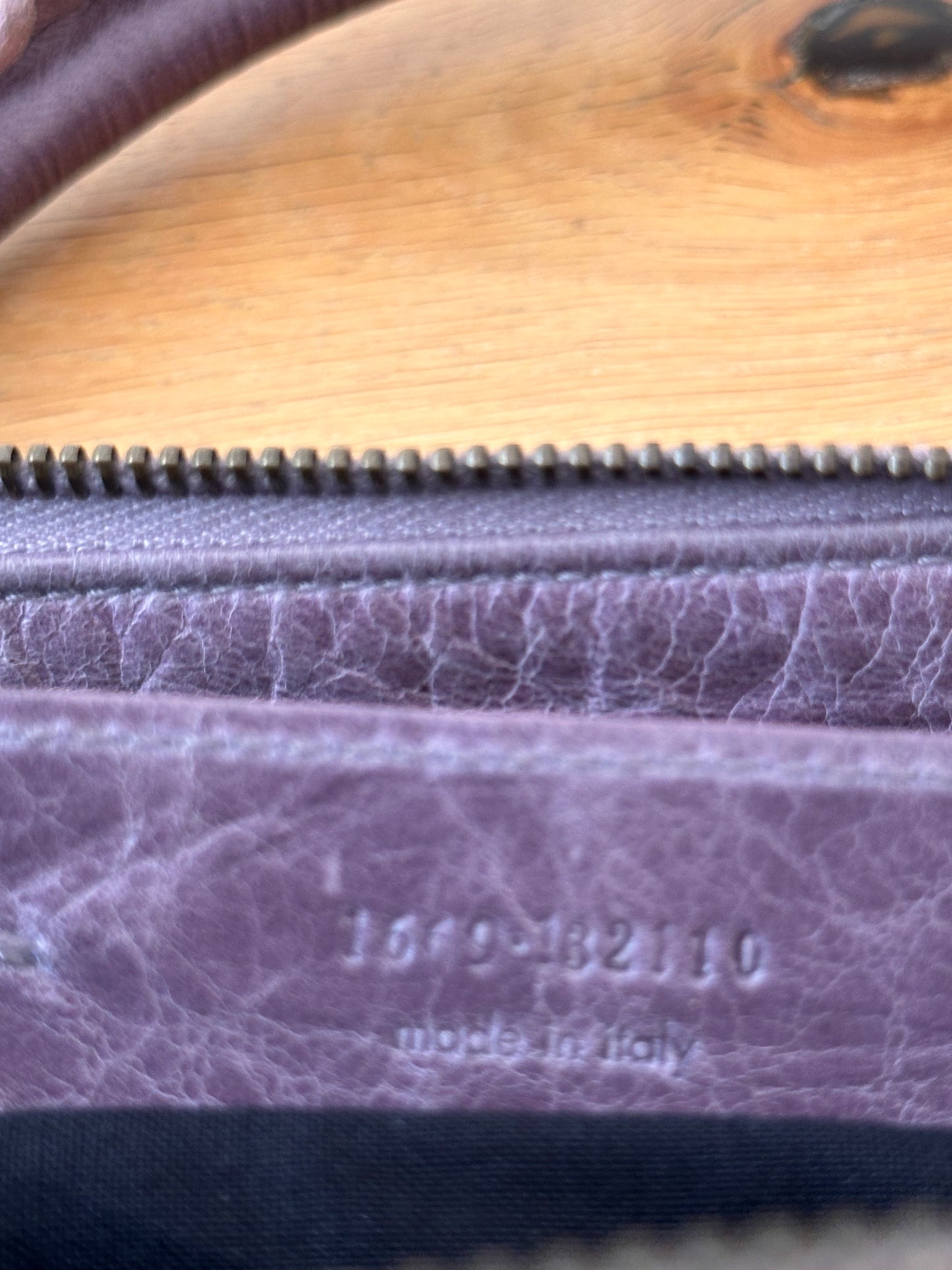 BALENCIAGA work purple bag