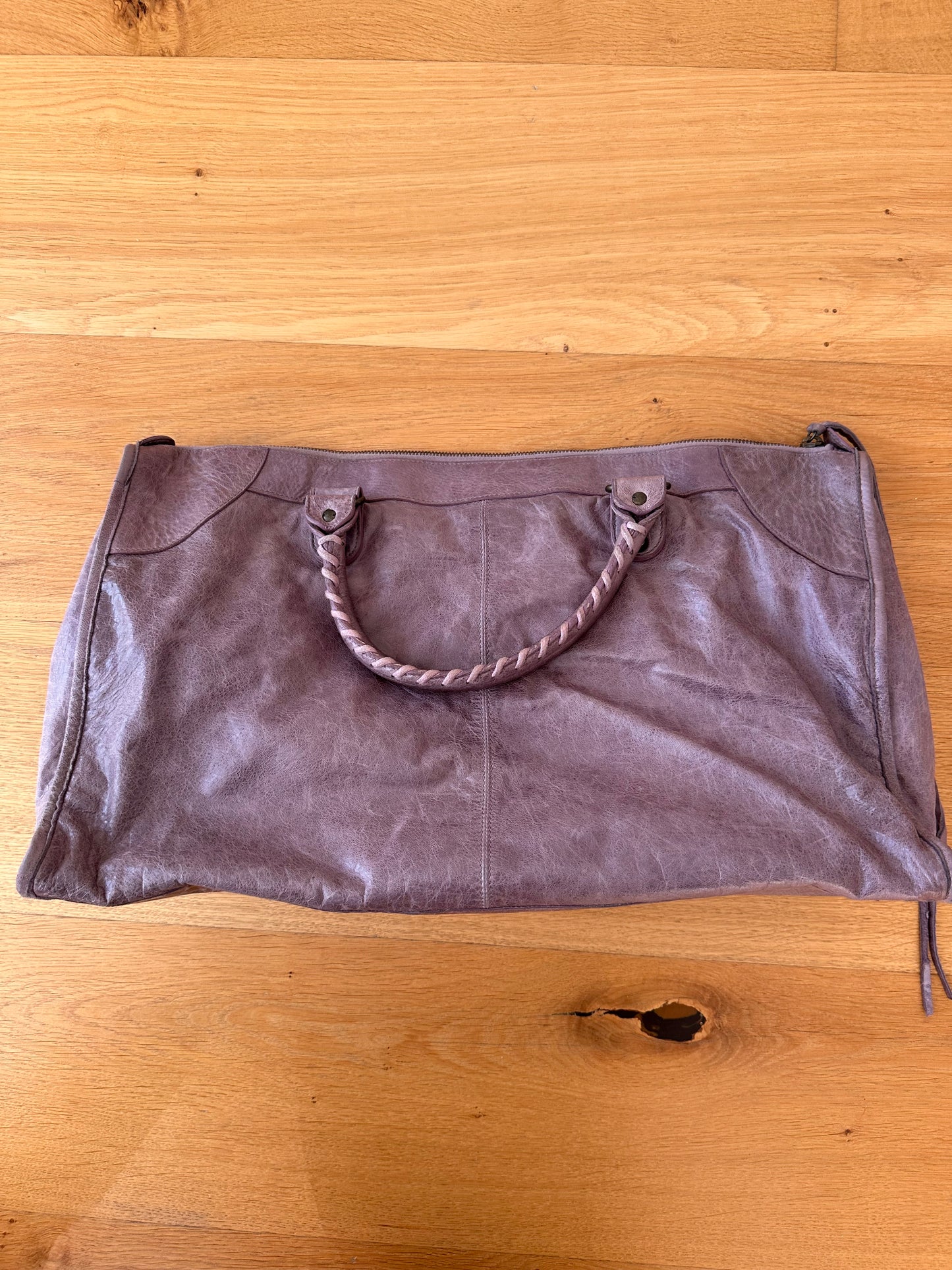 BALENCIAGA work purple bag