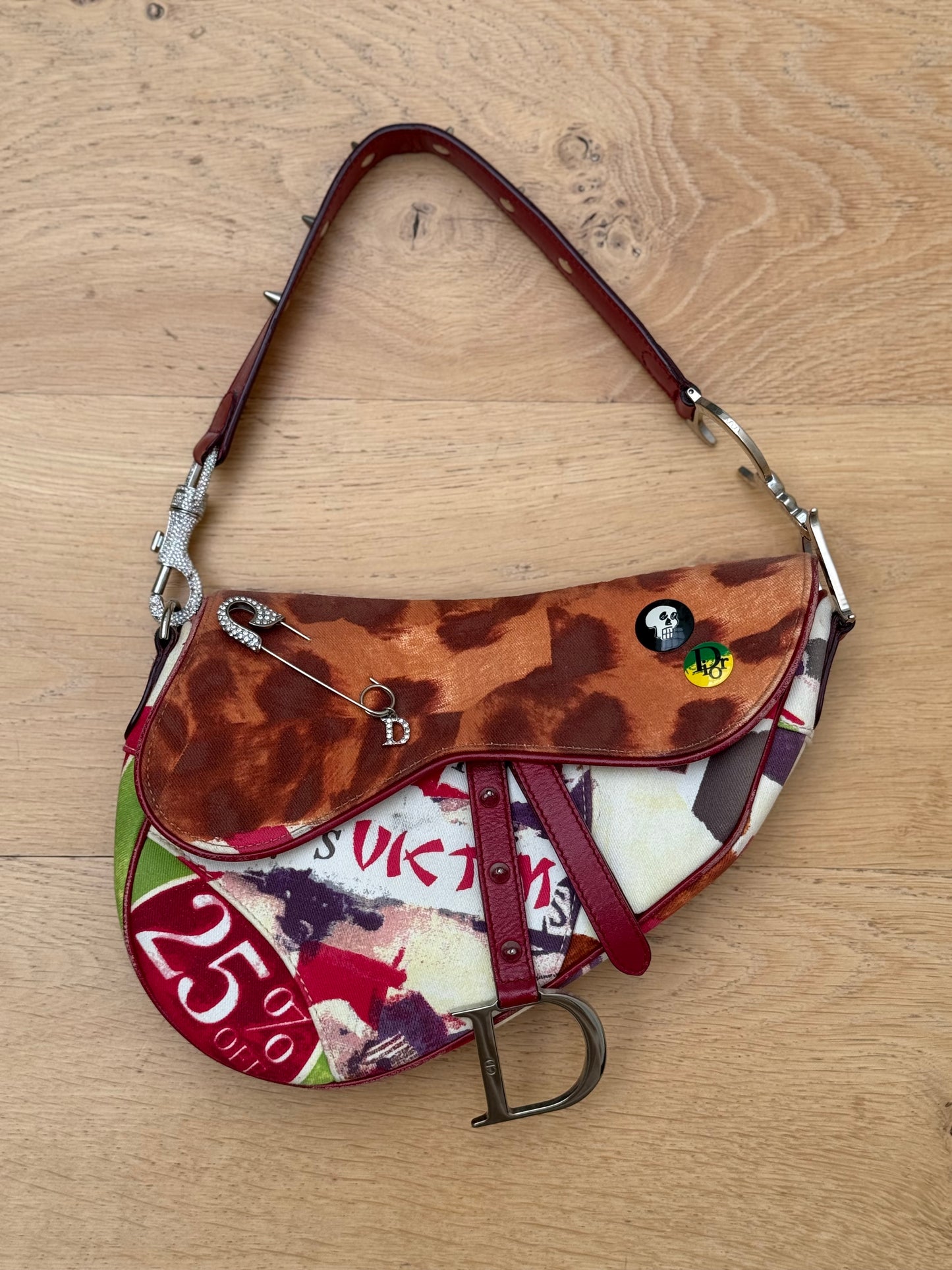 Dior 2003 victim punk saddle bag by Galliano