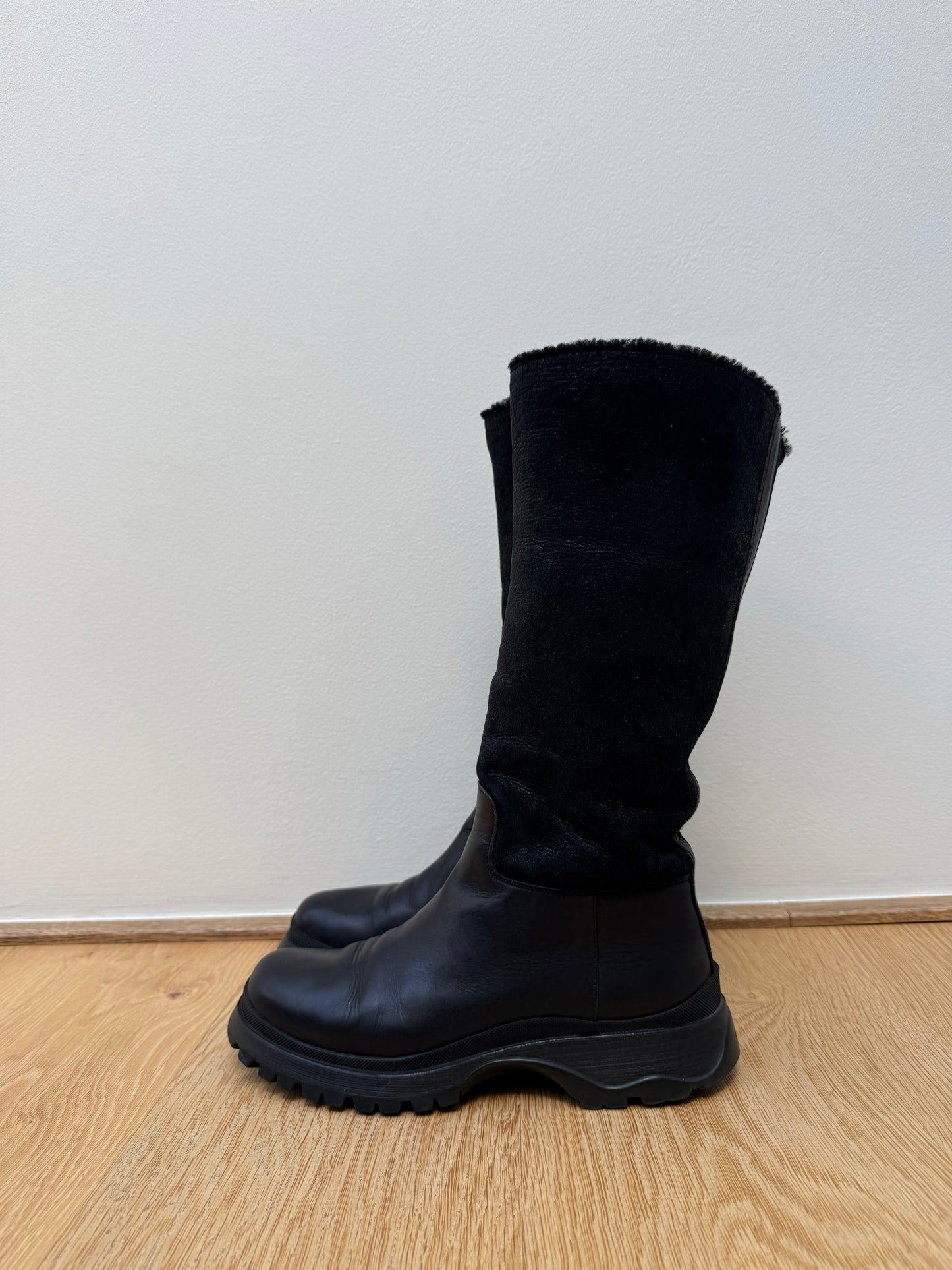 PRADA biker combat boots