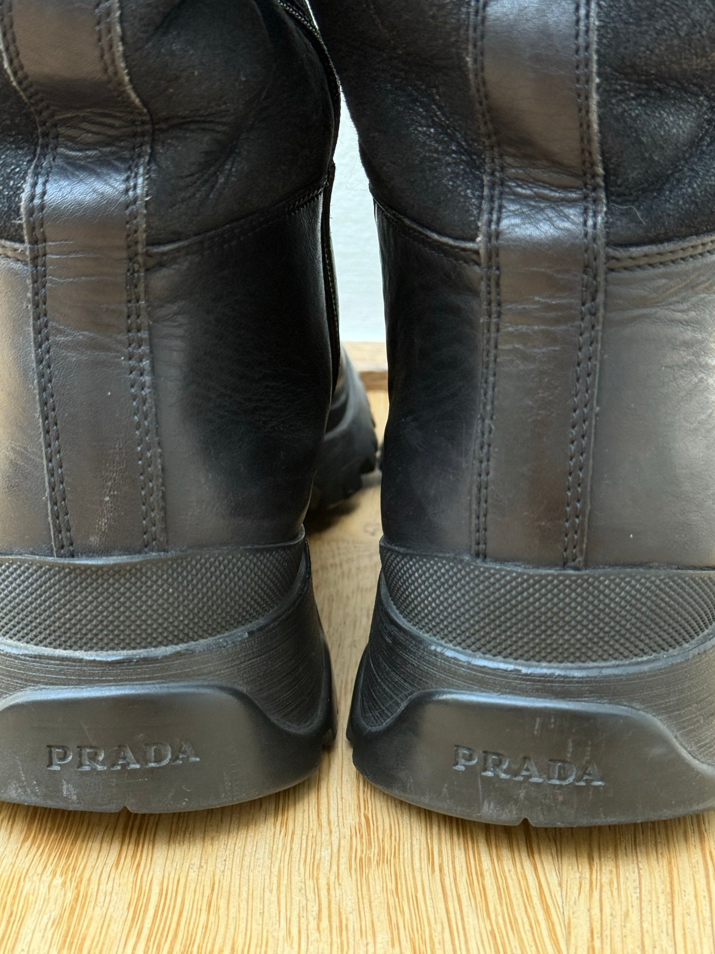 PRADA biker combat boots