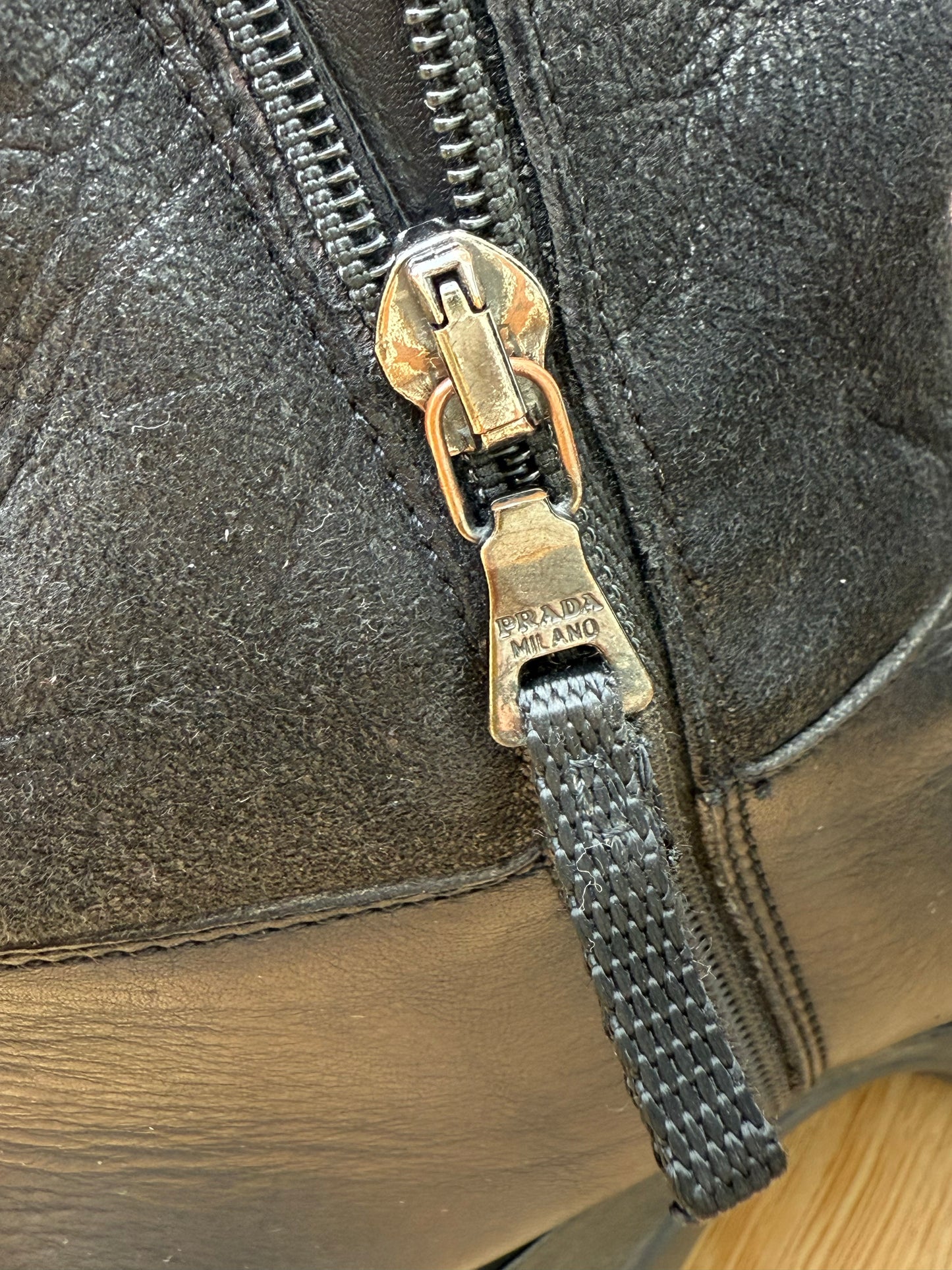 PRADA biker combat boots