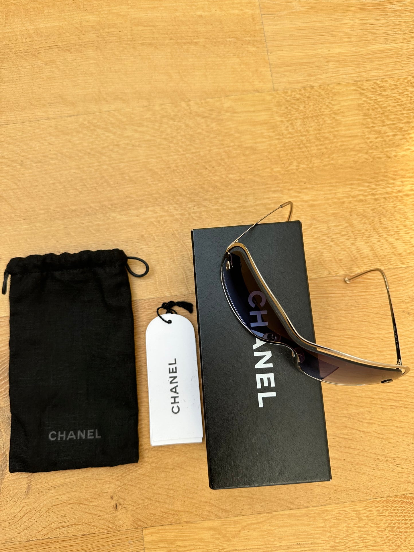 CHANEL vintage purple sunglasses