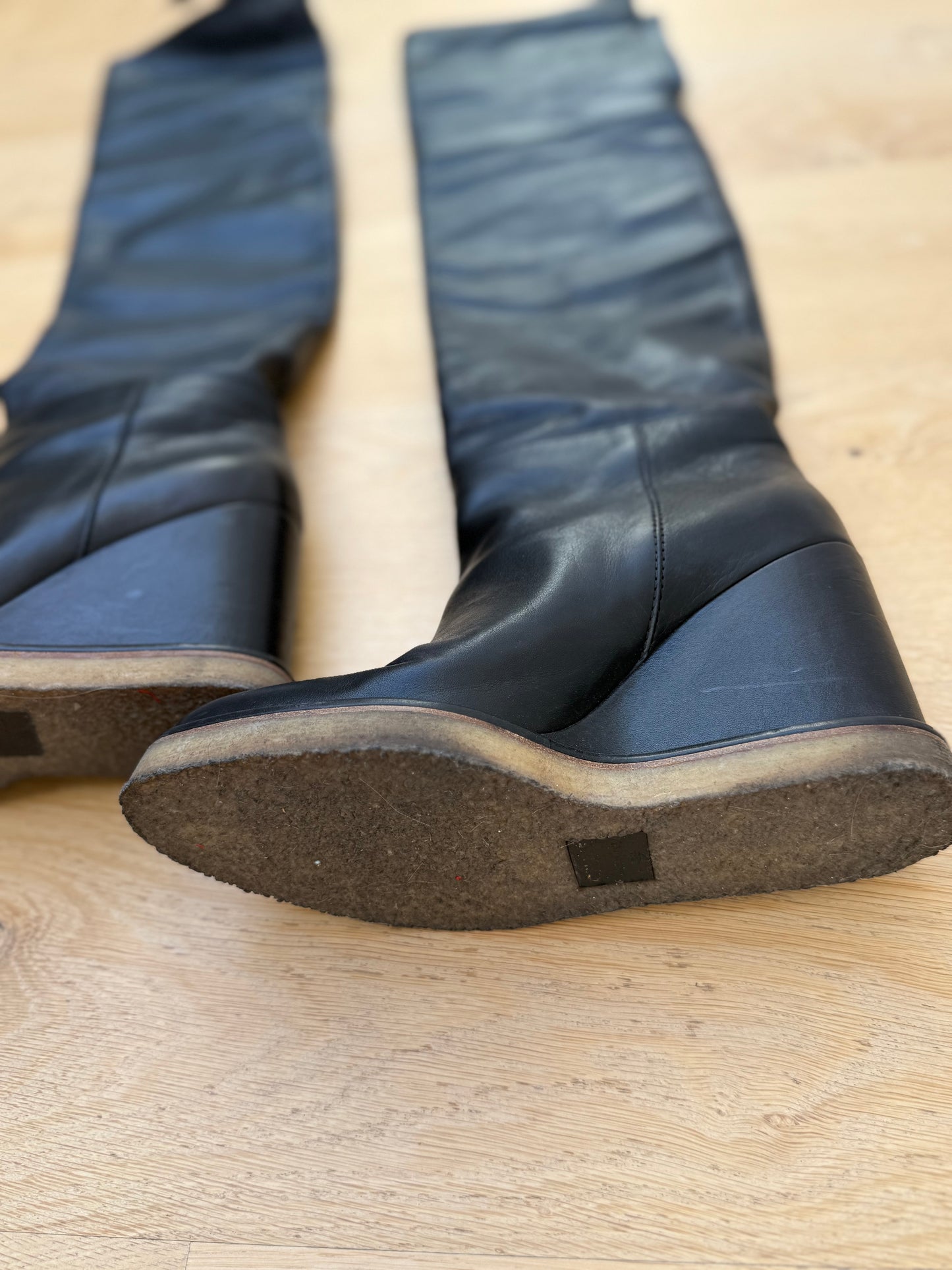 CELINE MANON WEDGE BOOTS