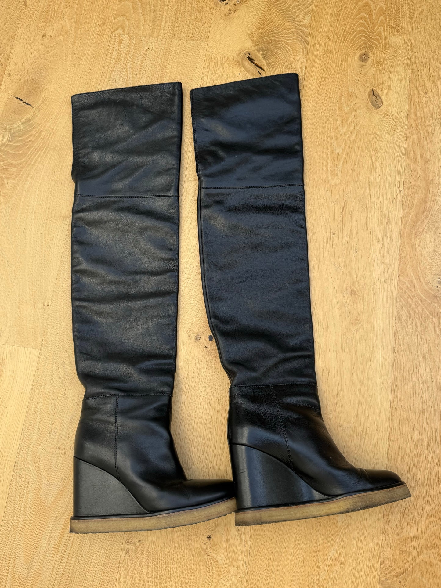 CELINE MANON WEDGE BOOTS