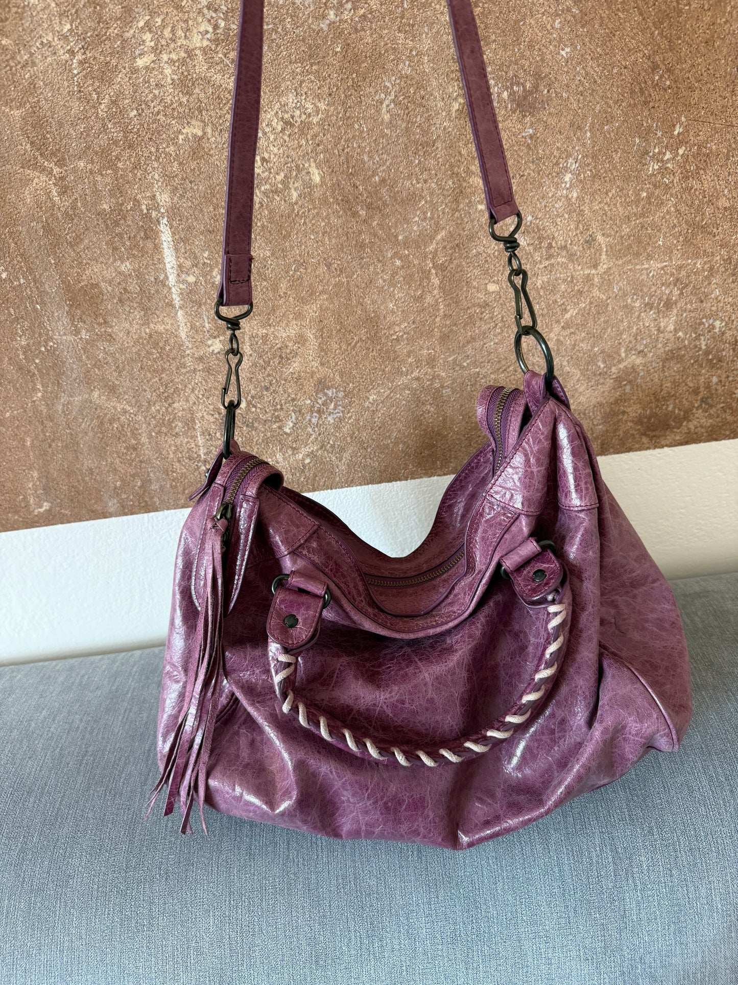 Balenciaga pink city bag