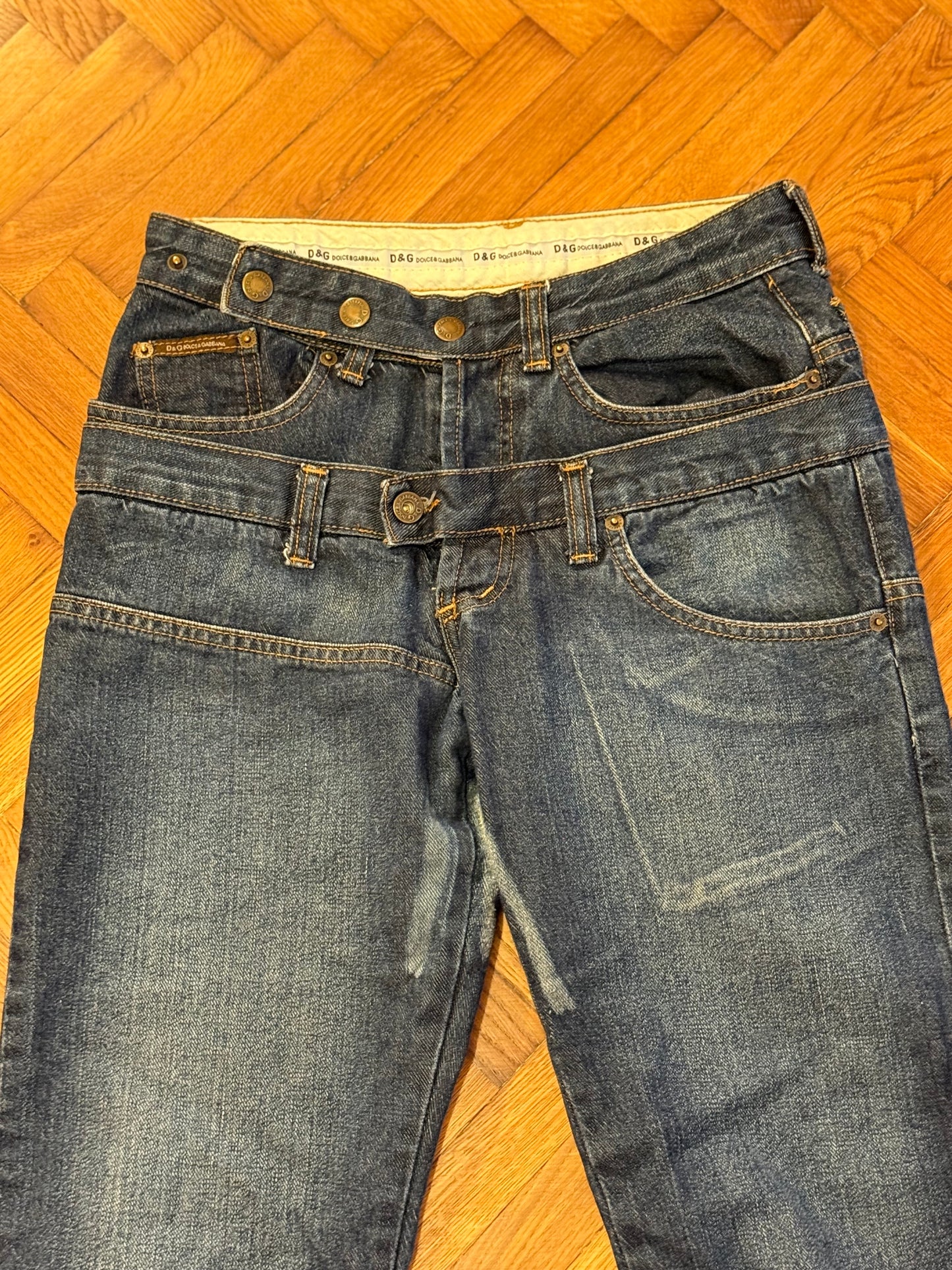 D&G vintage double jeans
