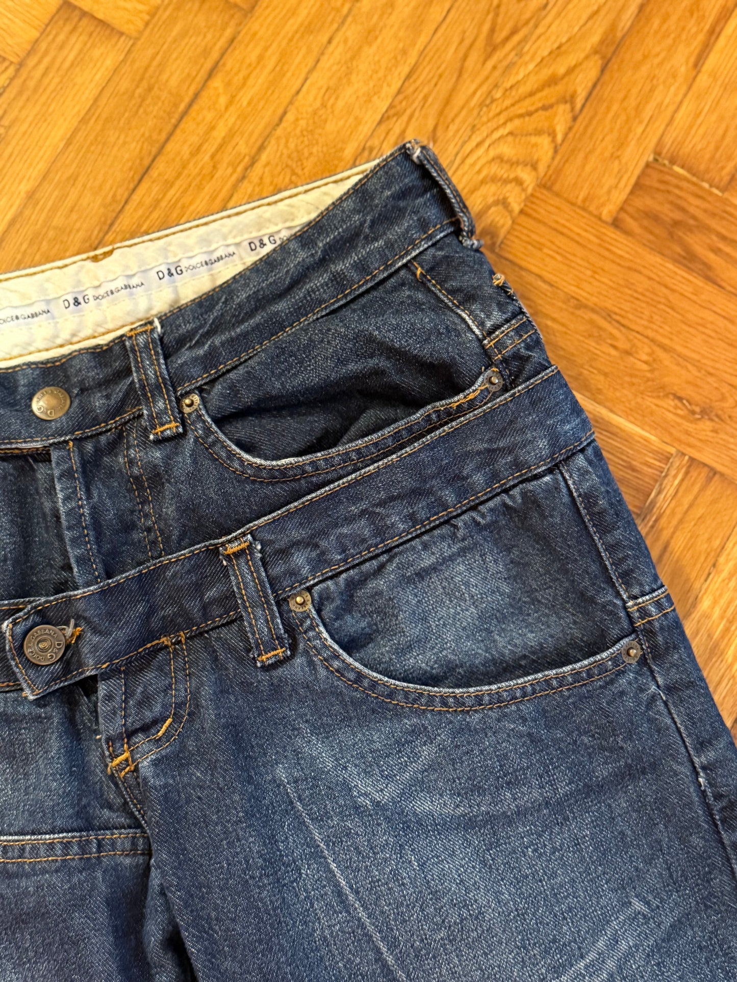 D&G vintage double jeans