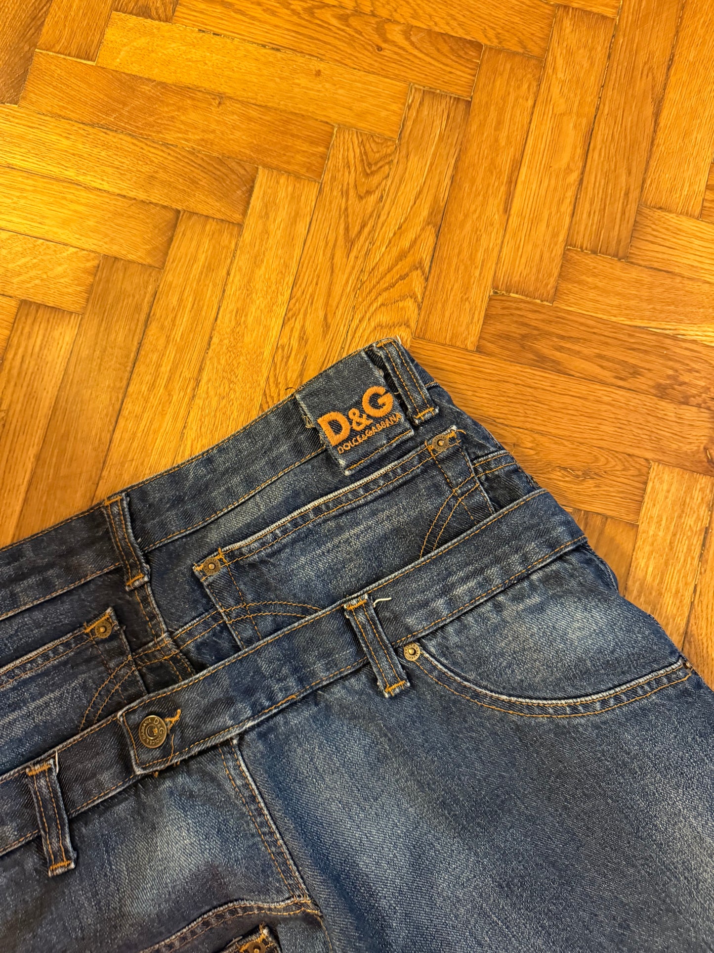 D&G vintage double jeans