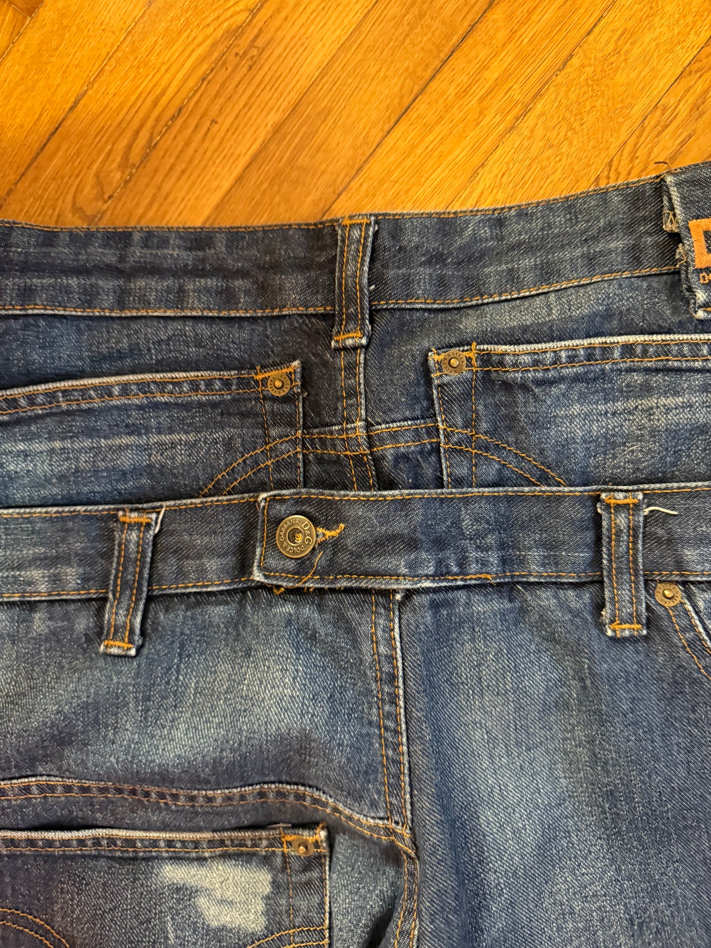 D&G vintage double jeans