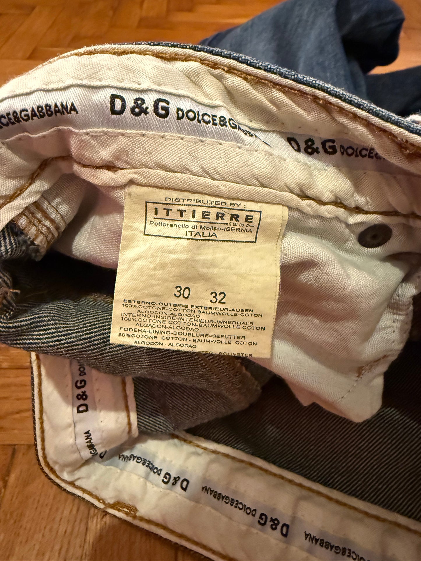 D&G vintage double jeans