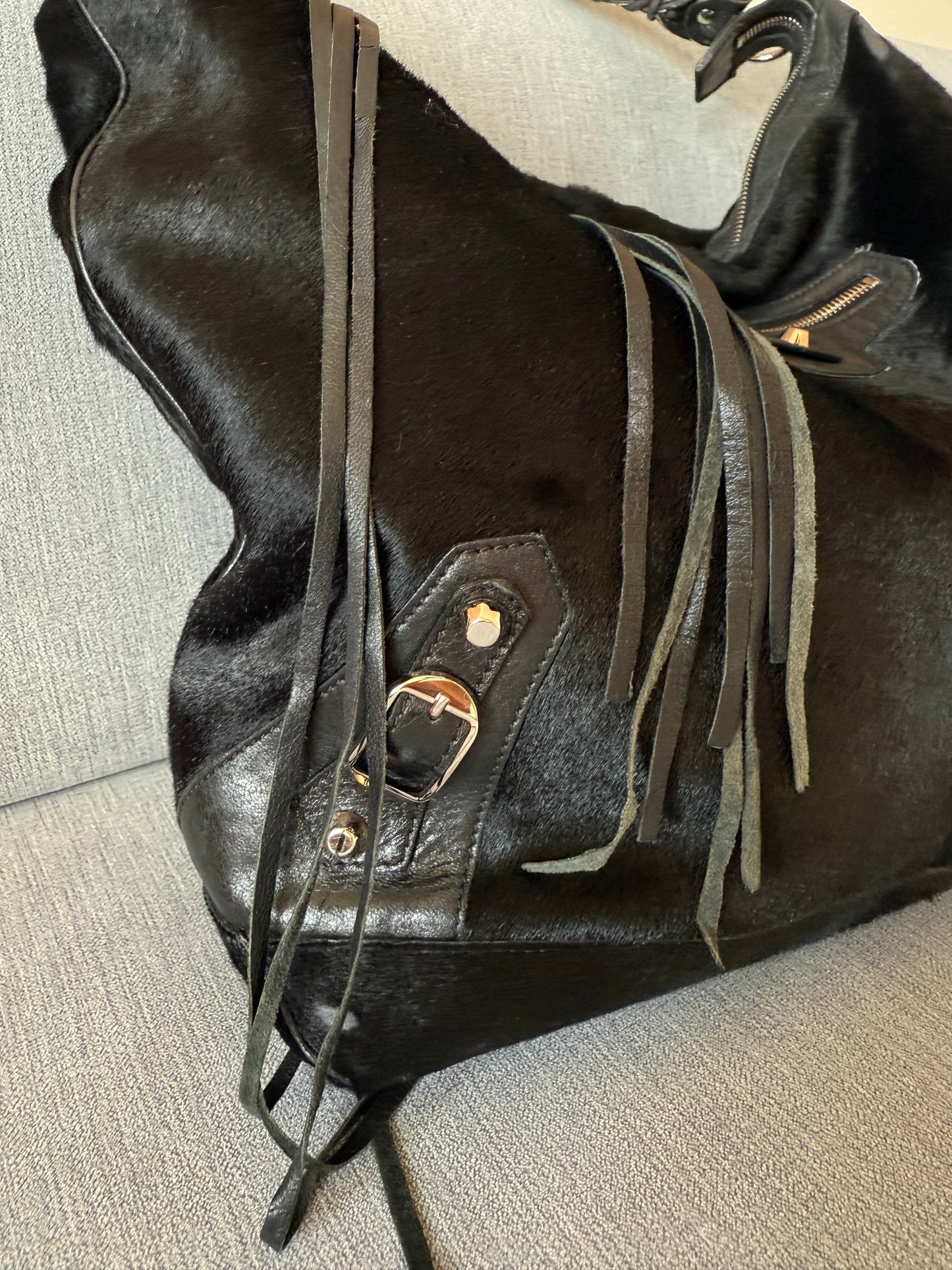Balenciaga day fur bag
